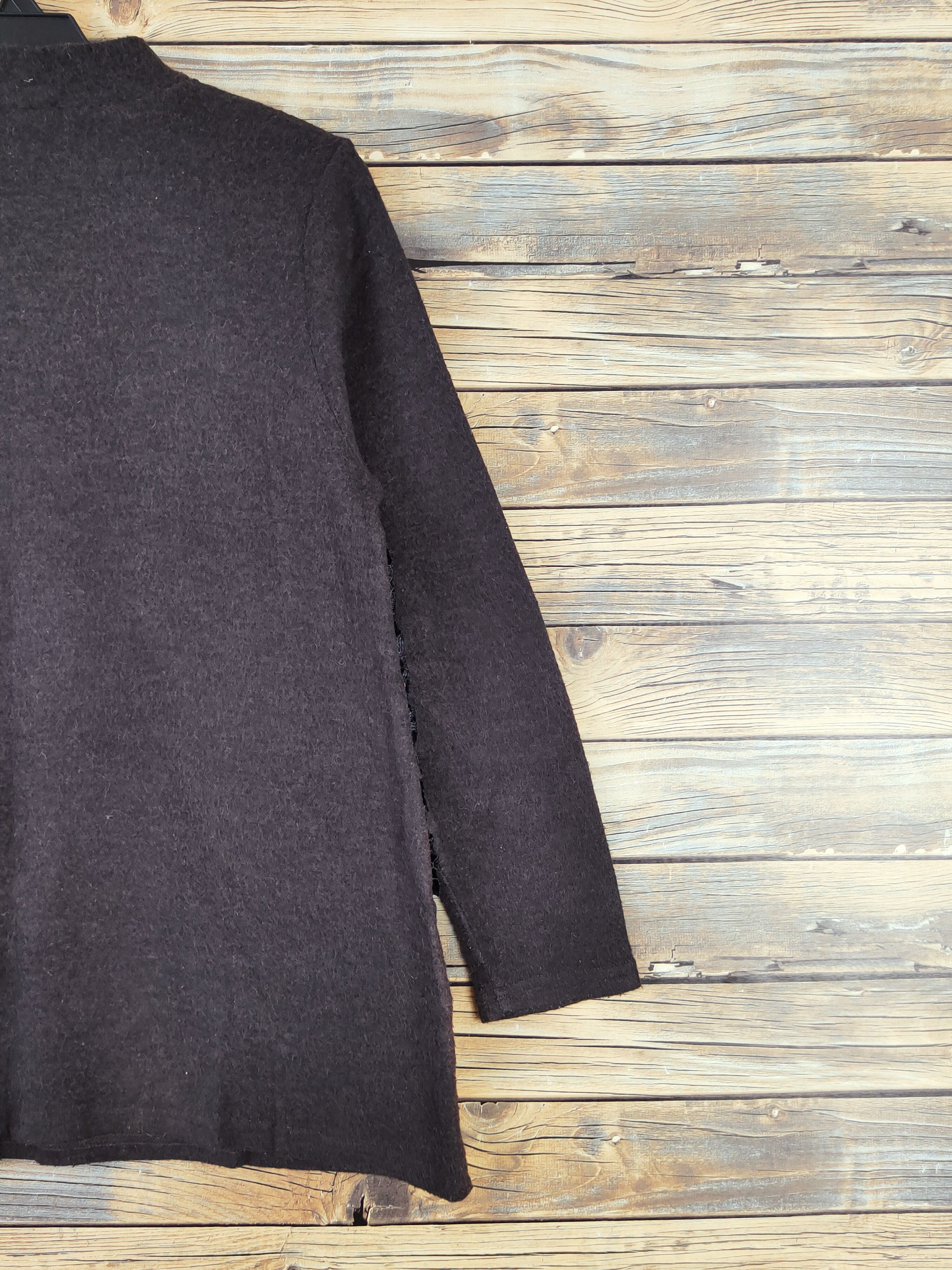 Homespun Knitwear × Japanese Brand × Vintage Japanese Brand Dark Gray Knitwear Blouses #W984 Size M / US 6-8 / IT 42-44 - 9 Thumbnail