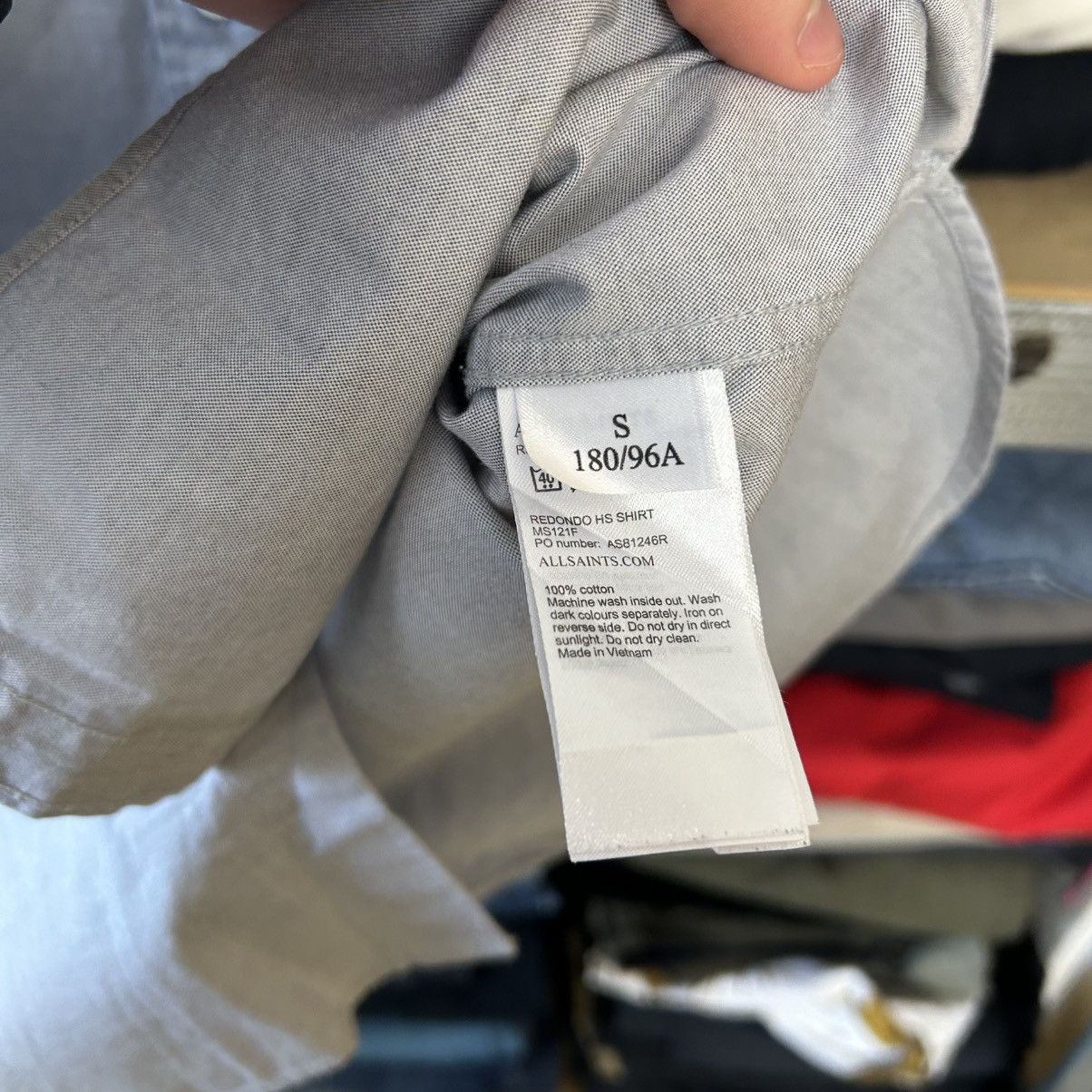 Allsaints Designer Allsaints Small Logo Basic Button Up shirt size S Size US S / EU 44-46 / 1 - 10 Thumbnail