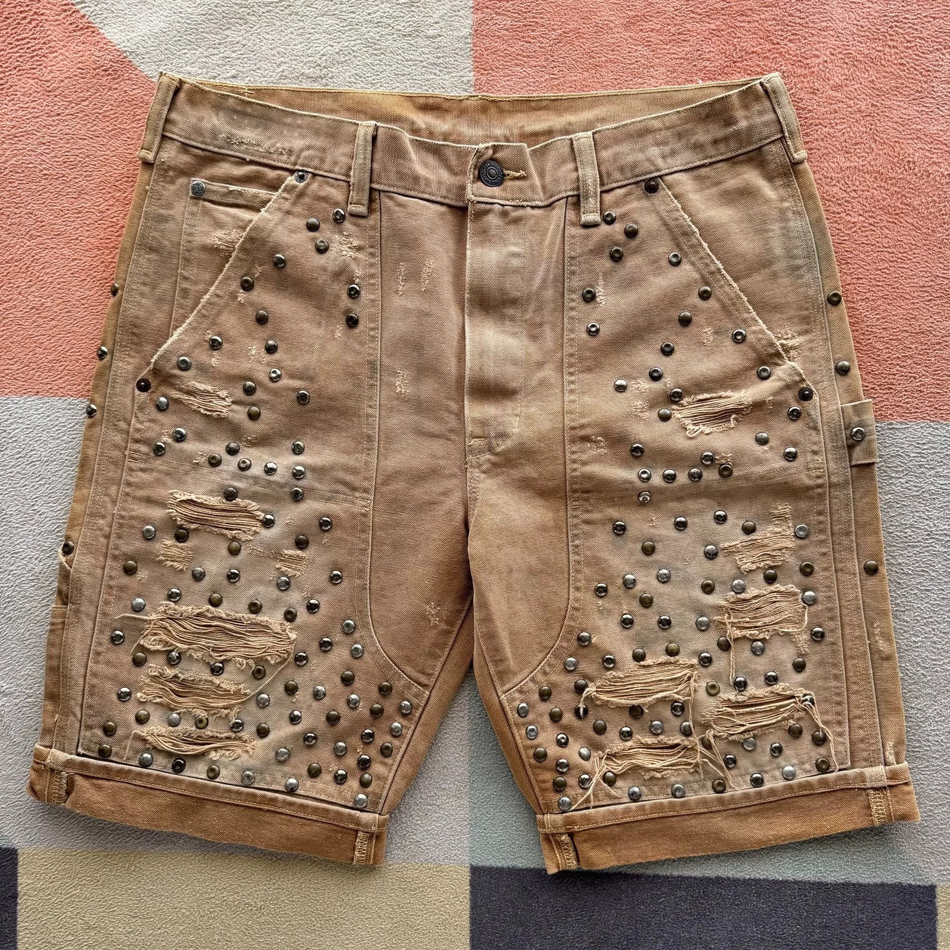 Denim & Supply Ralph Lauren Ralph Lauren Denim Supply Rivet Canvas Shorts Size US 30 / EU 46 - 1 Thumbnail
