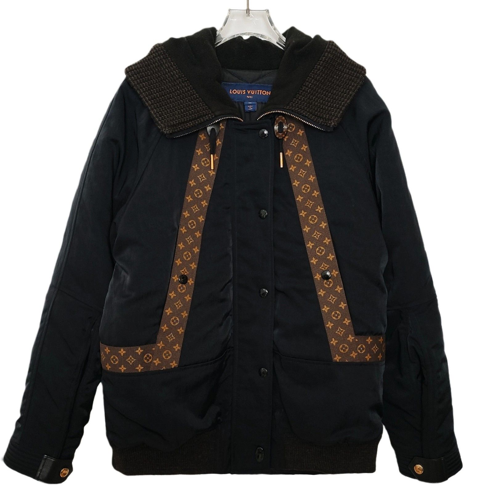 Louis Vuitton Louis Vuitton Monogram Detail Hooded Jacket Size 36 Size XS / US 0-2 / IT 36-38 - 1 Thumbnail
