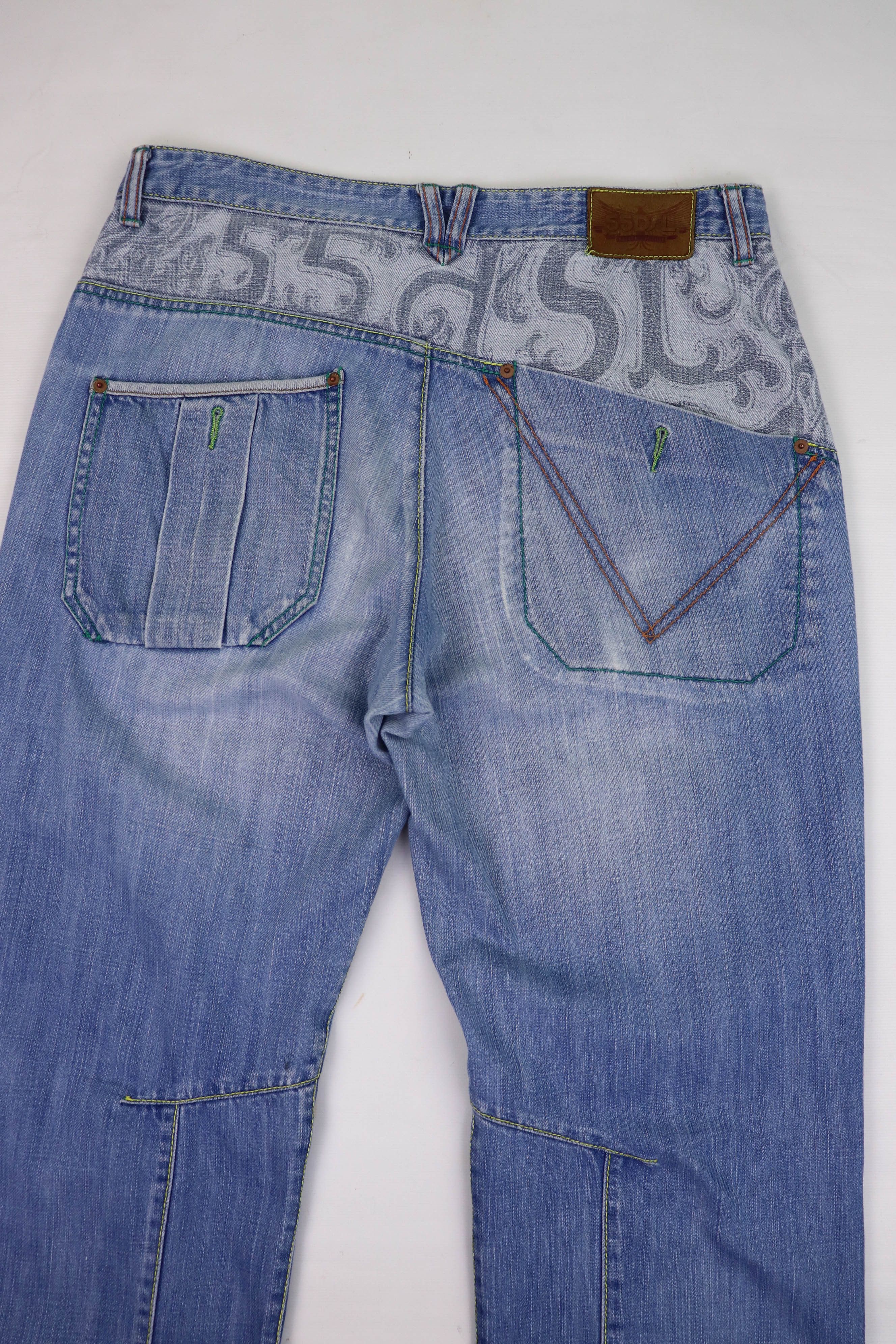 55DSL × Diesel × Vintage 55DSL Diesel Y2K Vintage Made in Hong Kong Denim Baggy Jeans Size US 32 / EU 48 - 6 Thumbnail