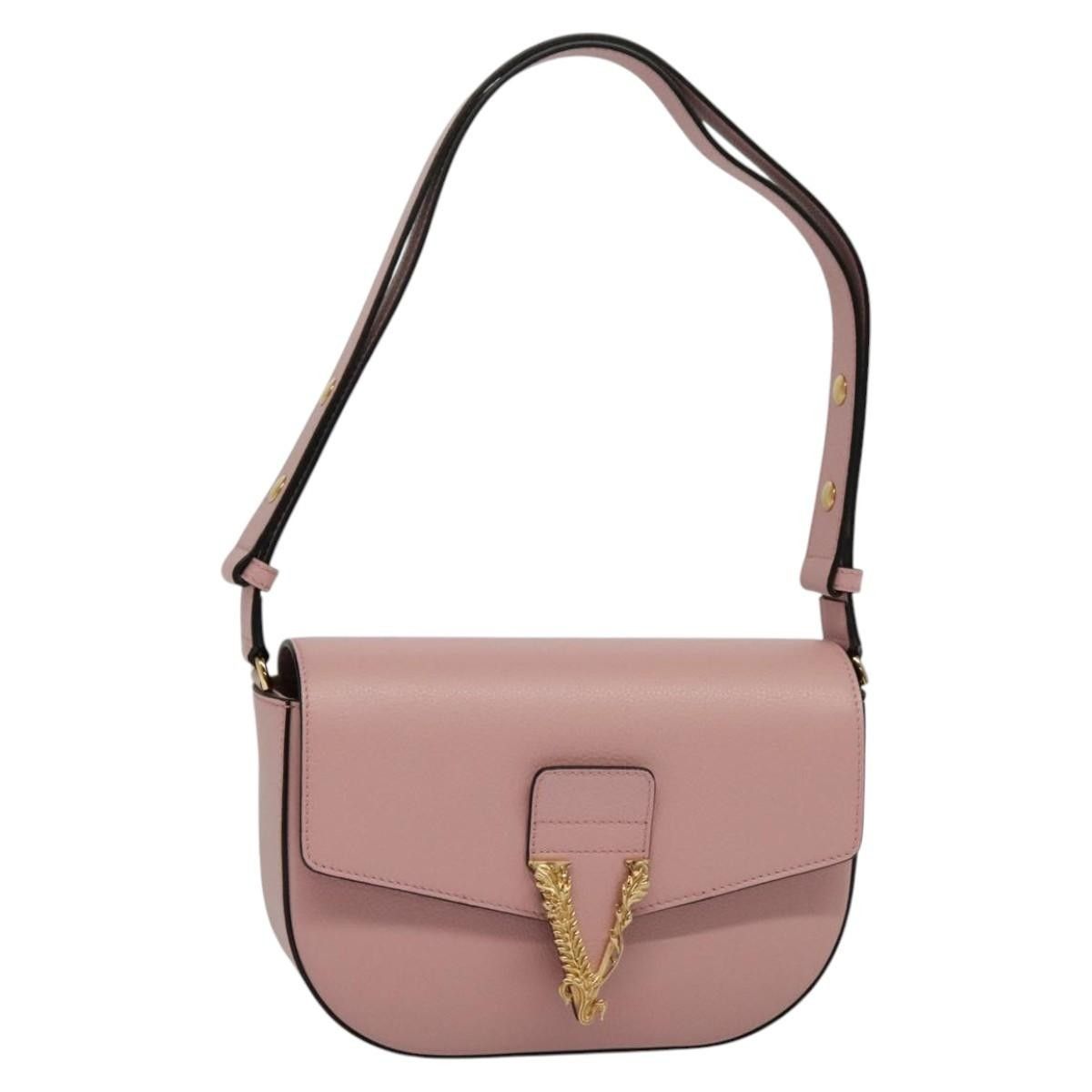 Versace Versace Virtus Flap Messenger Bag Leather Size ONE SIZE - 1 Thumbnail