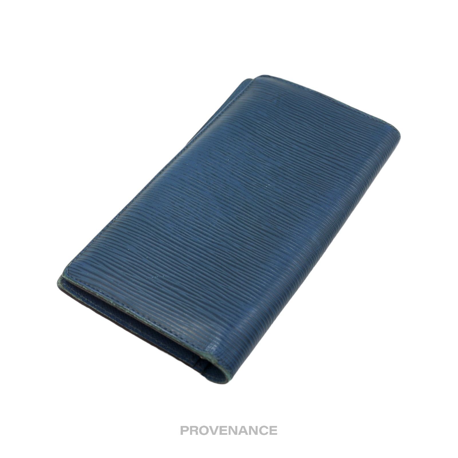 Louis Vuitton 🔴 Louis Vuitton Brazza Long Wallet - Blue Epi Leather Size ONE SIZE - 5 Thumbnail