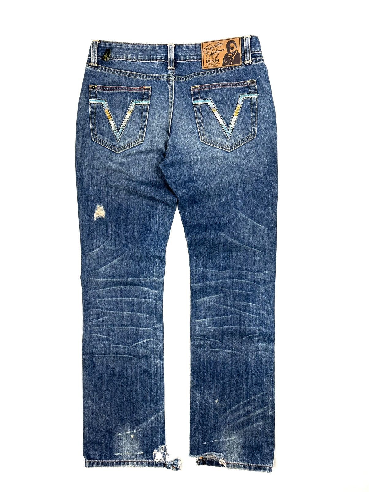 Christian Audigier Christian Audigier Limited Edition Faded Jeans Women’s Y2K Size 30" / US 8 / IT 44 - 2 Thumbnail