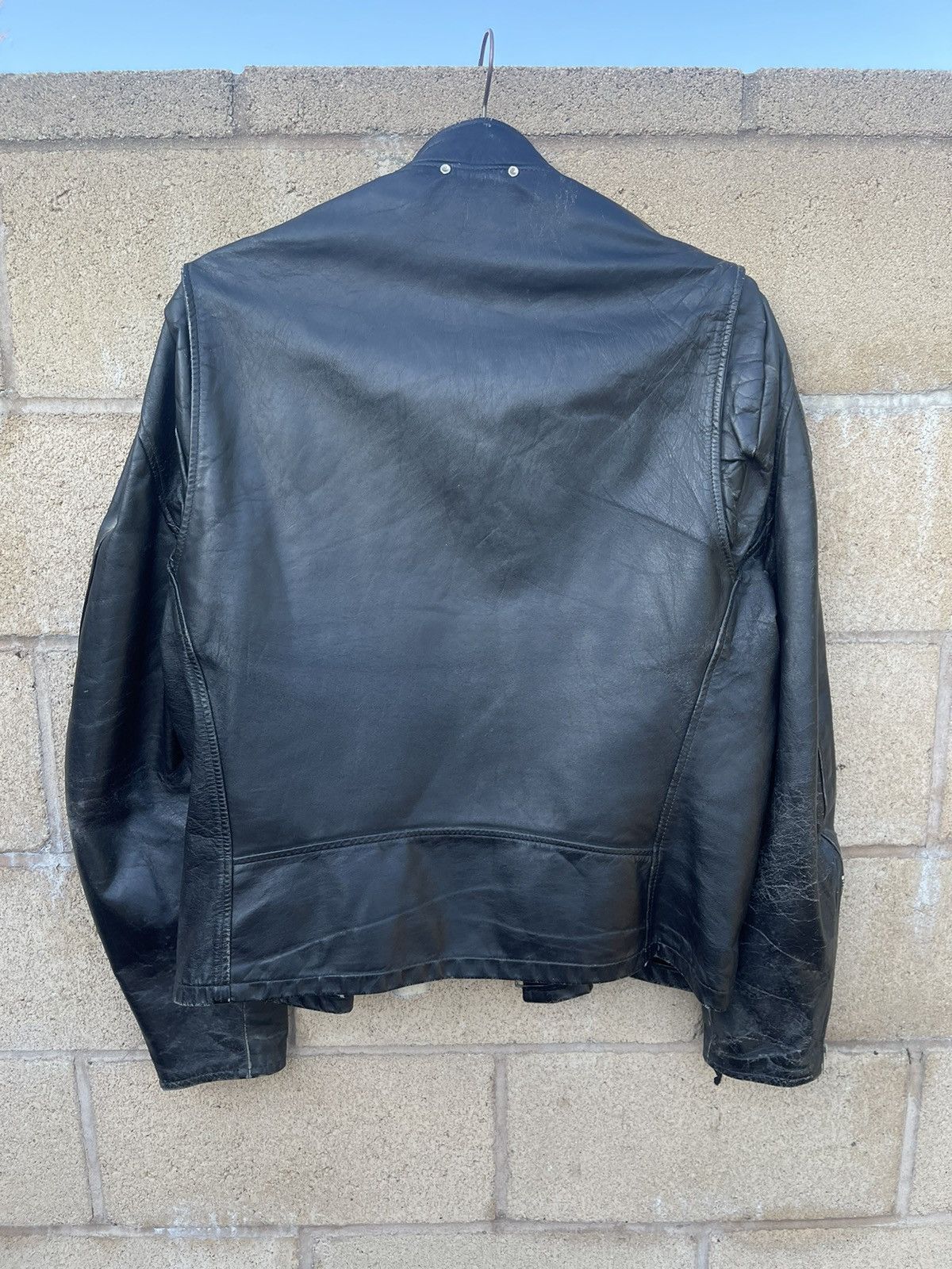 Vintage Vintage 80s Biker Leather Jacket Size US L / EU 52-54 / 3 - 8 Thumbnail
