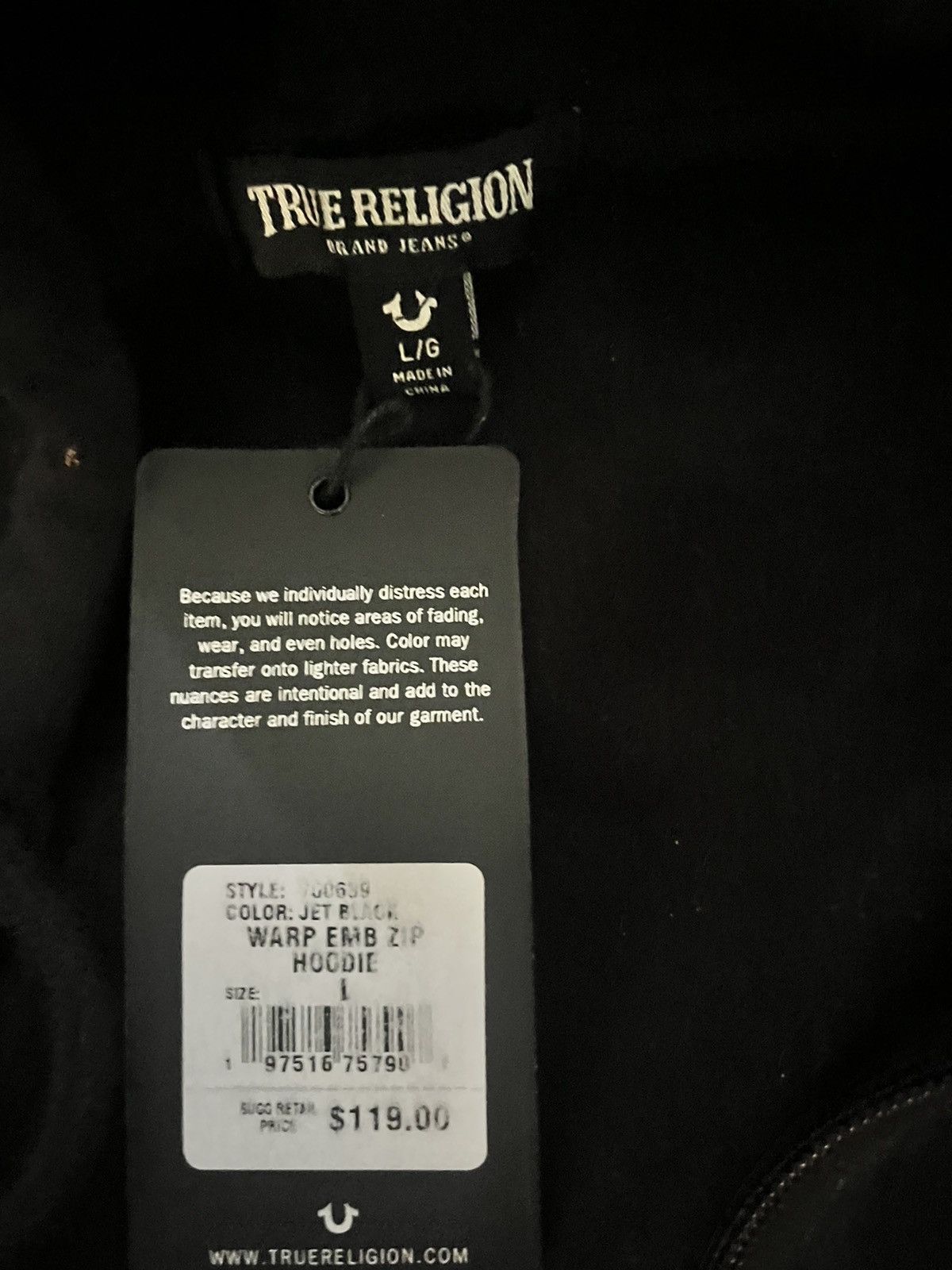 True Religion True religion hoodie Size US L / EU 52-54 / 3 - 4 Thumbnail