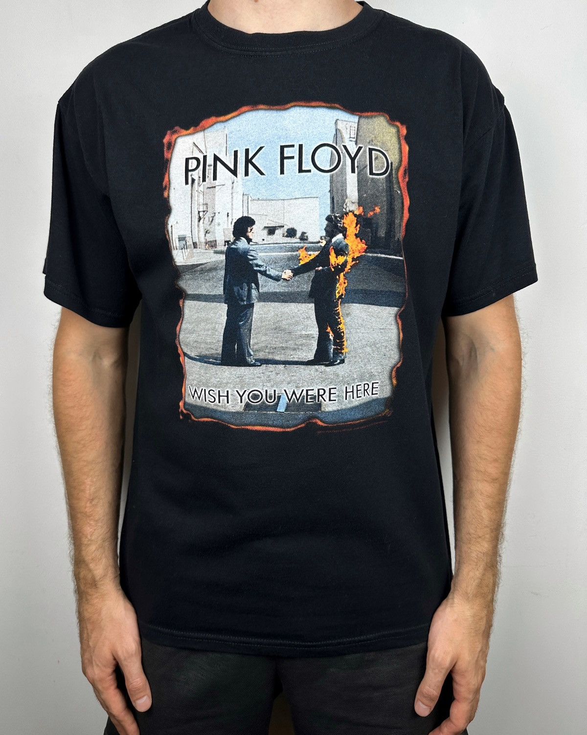 Band Tees Vintage Pink Floyd Wish You Were Here Graphic T Shirt Tee Size US L / EU 52-54 / 3 - 2 Thumbnail