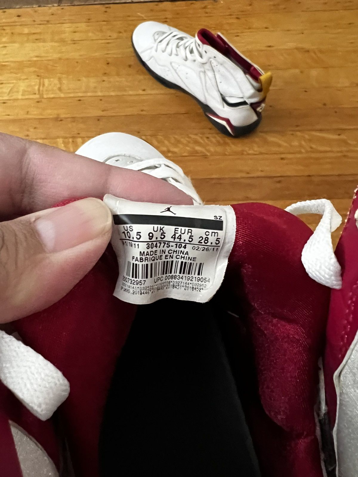 Jordan Brand Cardinal 7s Size US 10.5 / EU 43-44 - 6 Thumbnail