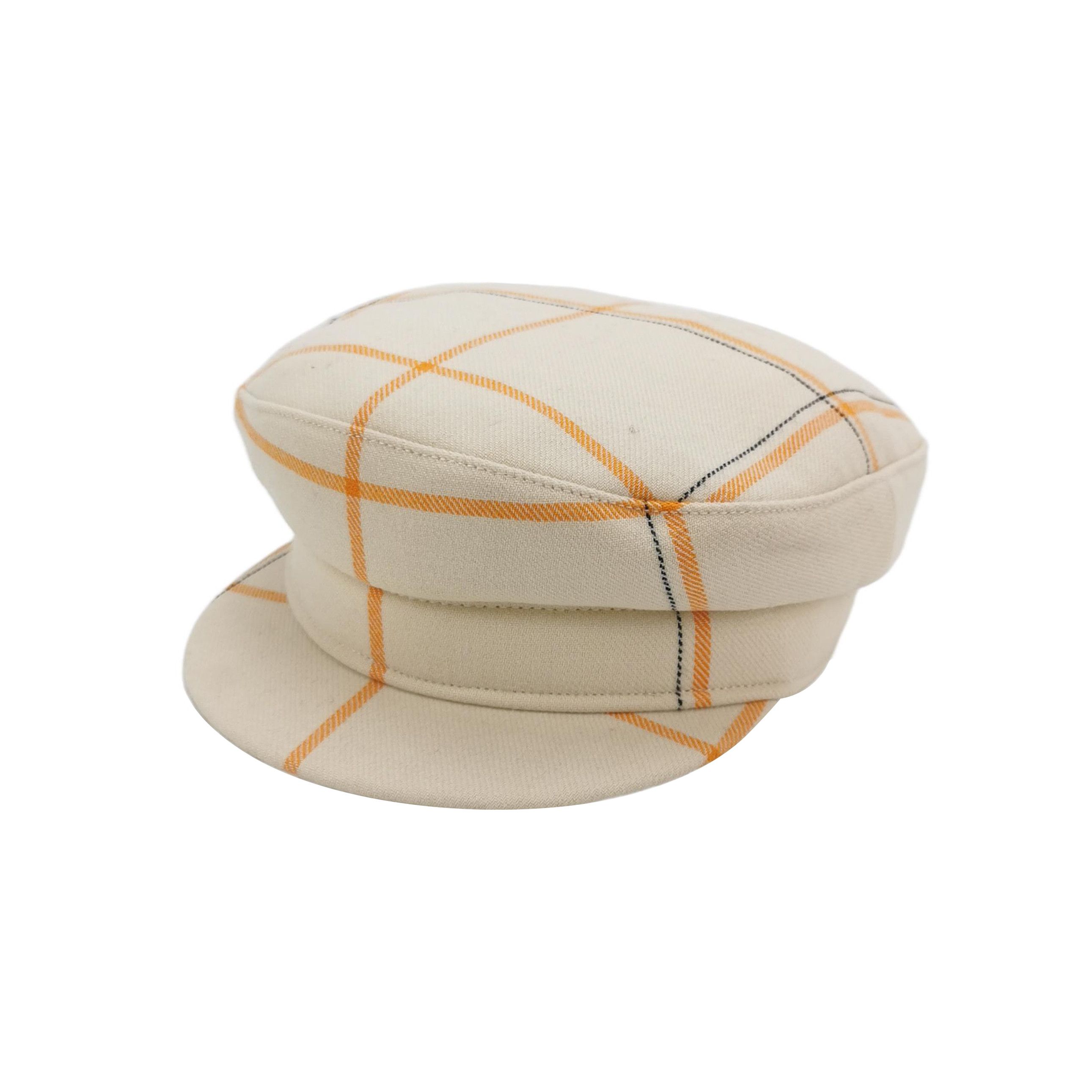 Hermes Hermes Plaid Wool Blend Cap Size 56 Size ONE SIZE - 1 Thumbnail