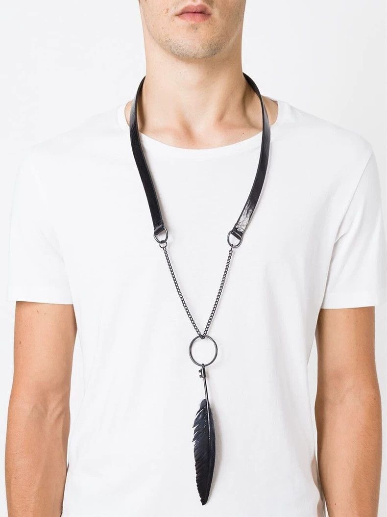 Ann Demeulemeester ann demeulemeester leather feather necklace Size ONE SIZE - 3 Thumbnail