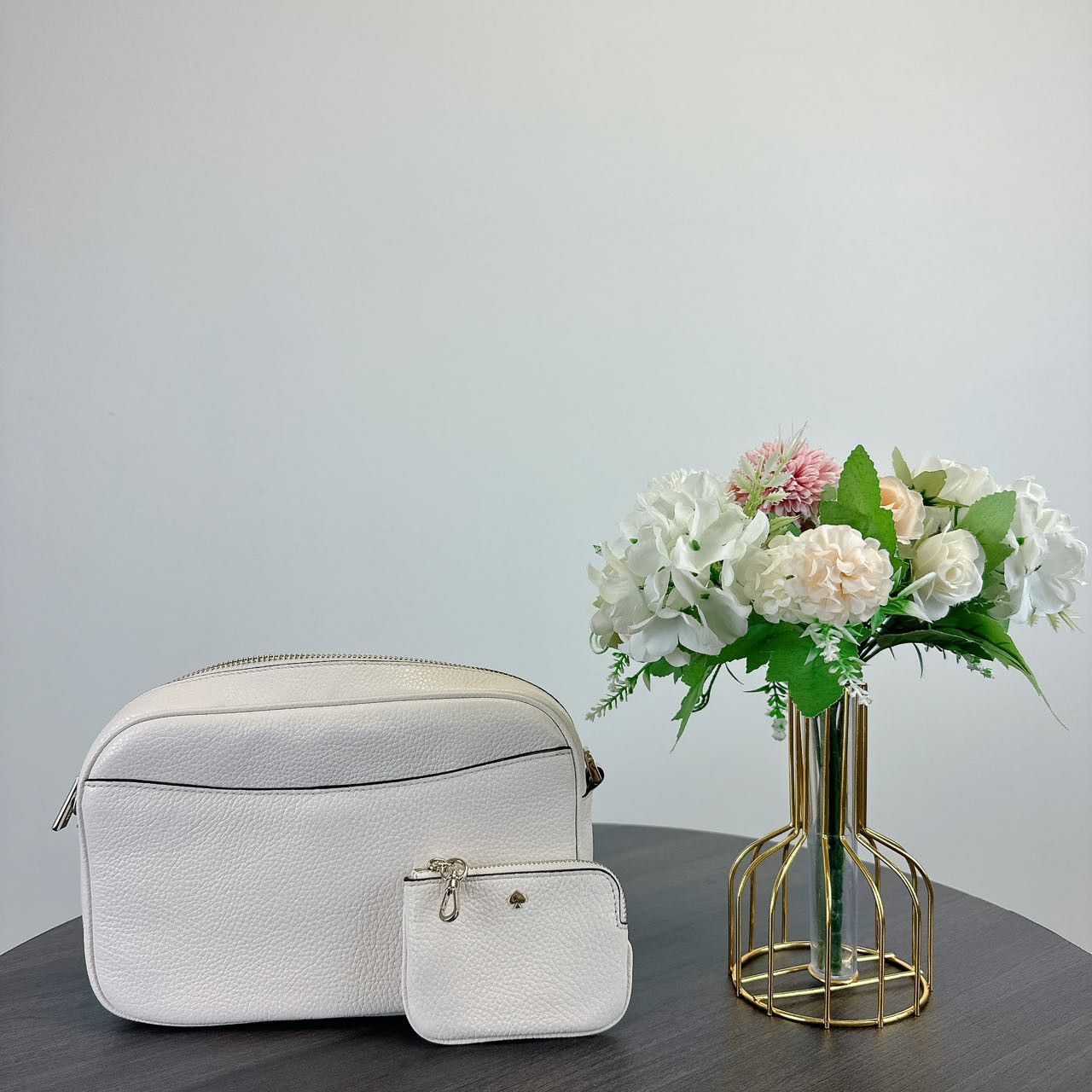 Kate Spade Kate Spade K6057 Rosie Pebbled Leather Camera Bag Parchment Size ONE SIZE - 3 Thumbnail