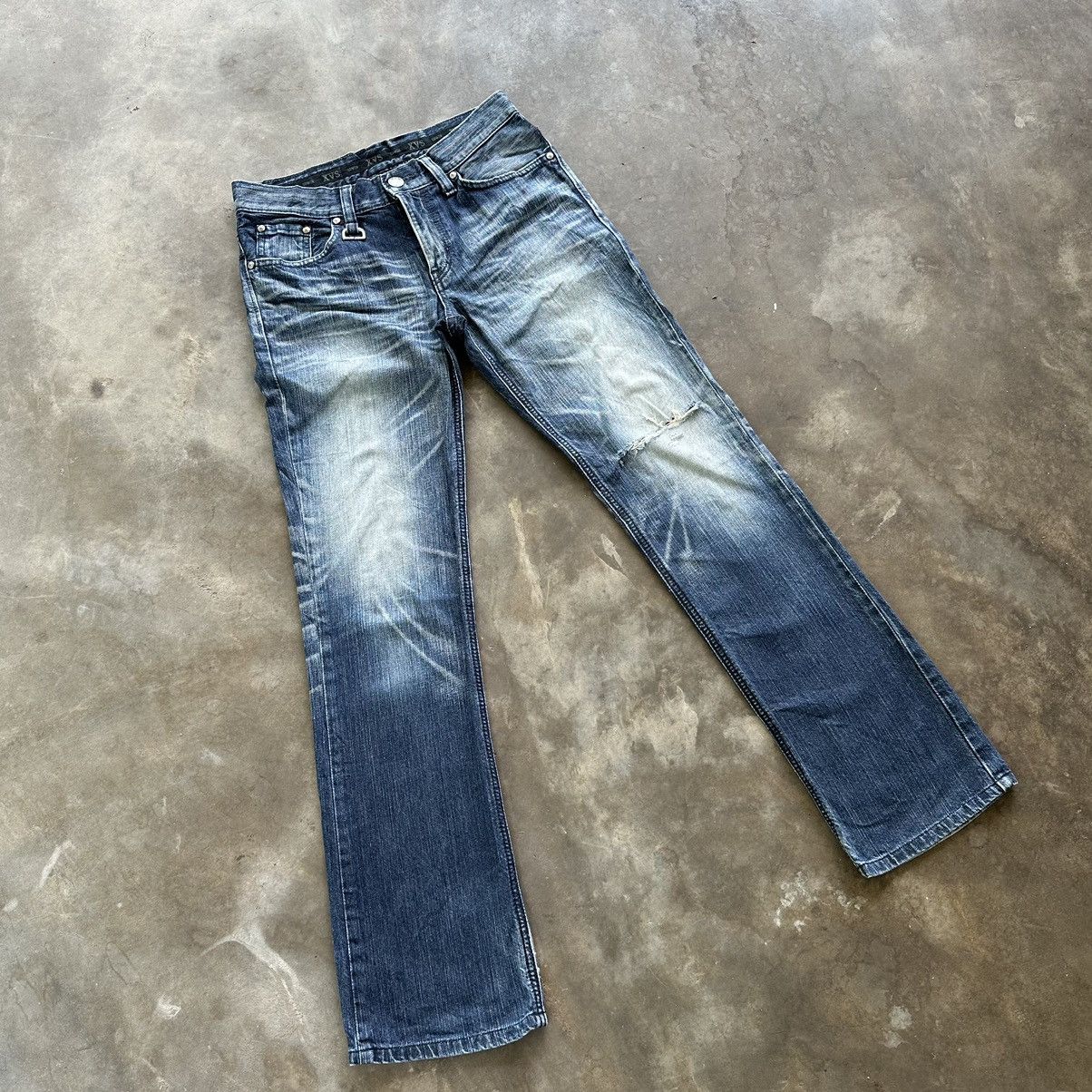 Edwin × Jean × Vintage Vintage Edwin Distressed Faded Denim Jean Pant W30 Size US 30 / EU 46 - 4 Thumbnail