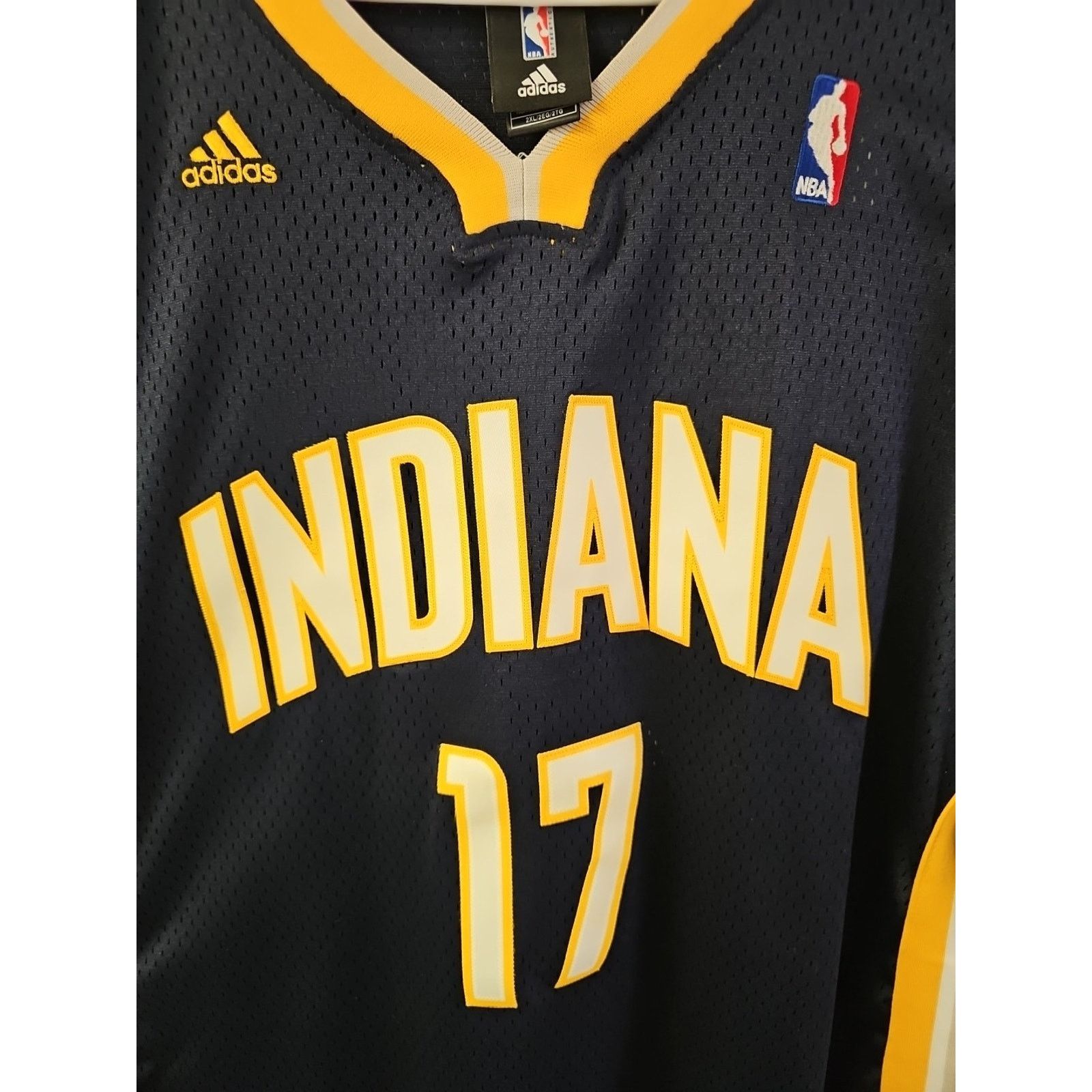 Adidas Adidas NBA Indiana Pacers Mike Dunleavy #17 Jersey Sz 2XL Size US XXL / EU 58 / 5 - 2 Thumbnail
