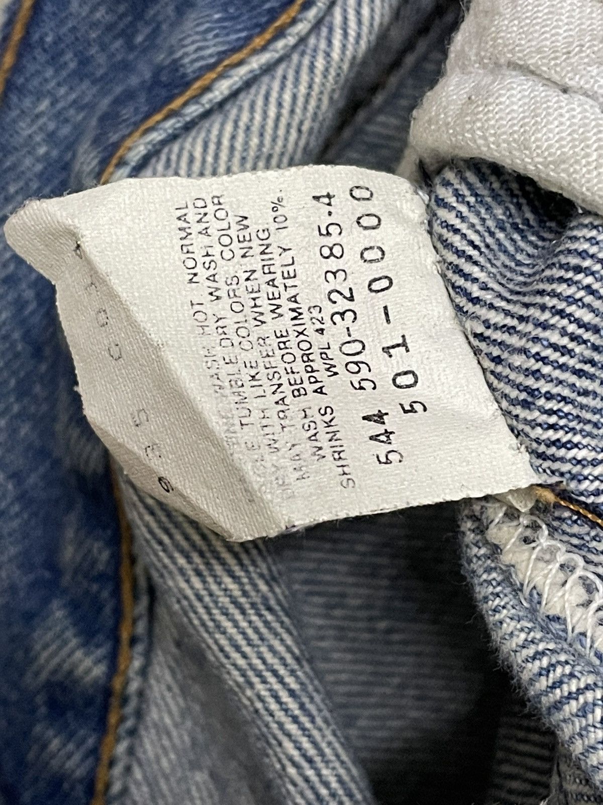 Levi's Vintage Clothing VINTAGE 501 LEVIS OG 90S DESIGNER RIPPED MUDWASH DIRT DENIM Size US 32 / EU 48 - 18 Thumbnail