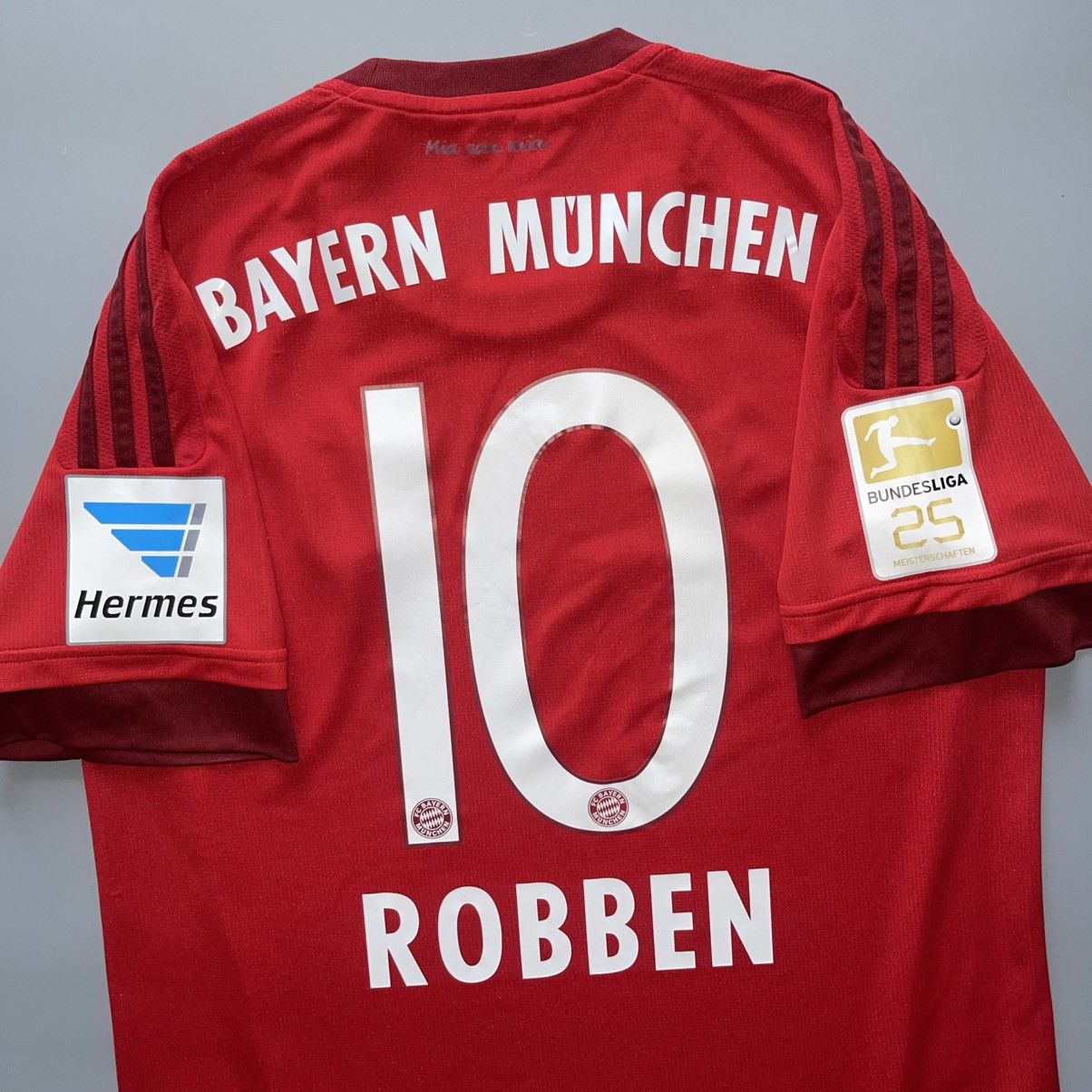 Adidas × Vintage BAYERN ADIDAS 2015/2016 FOOTBALL HOME JERSEY #10 ROBBEN Size US L / EU 52-54 / 3 - 12 Thumbnail
