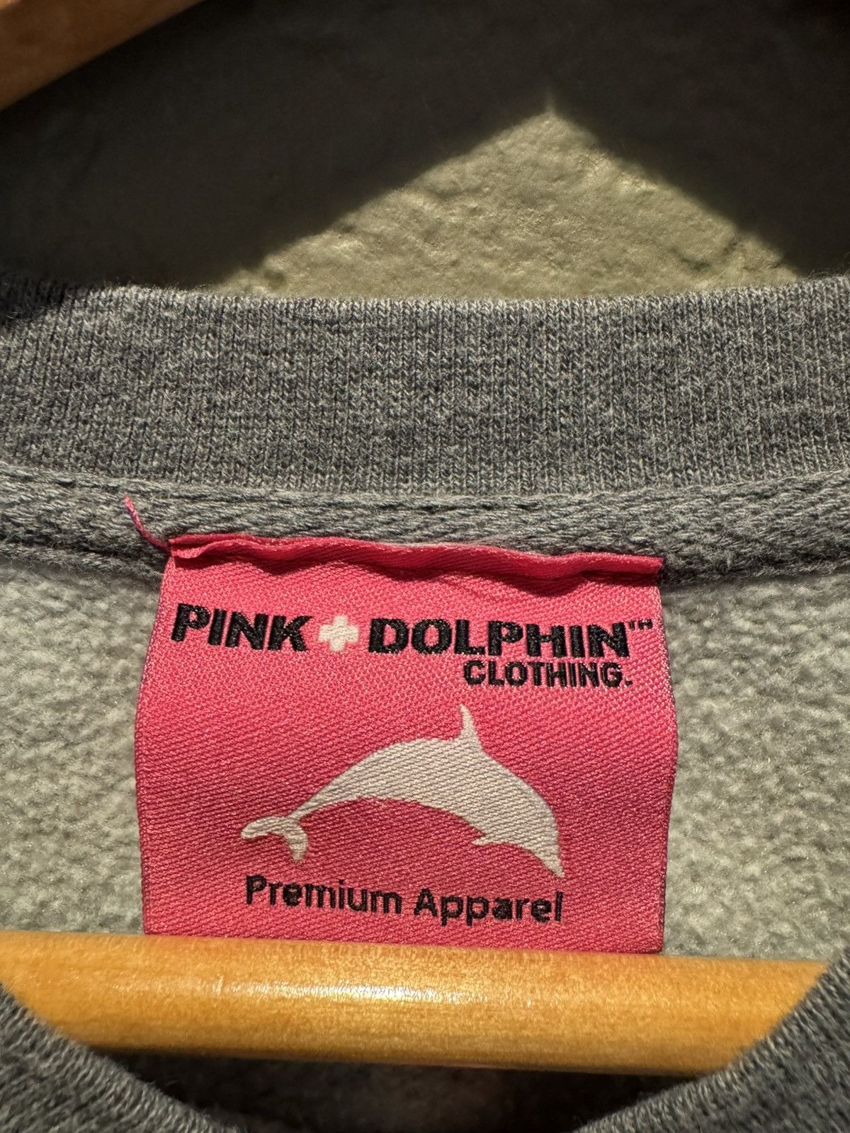 Pink Dolphin Pink Dolphin Logo Crewneck Dark Grey / Beige Size US M / EU 48-50 / 2 - 4 Thumbnail