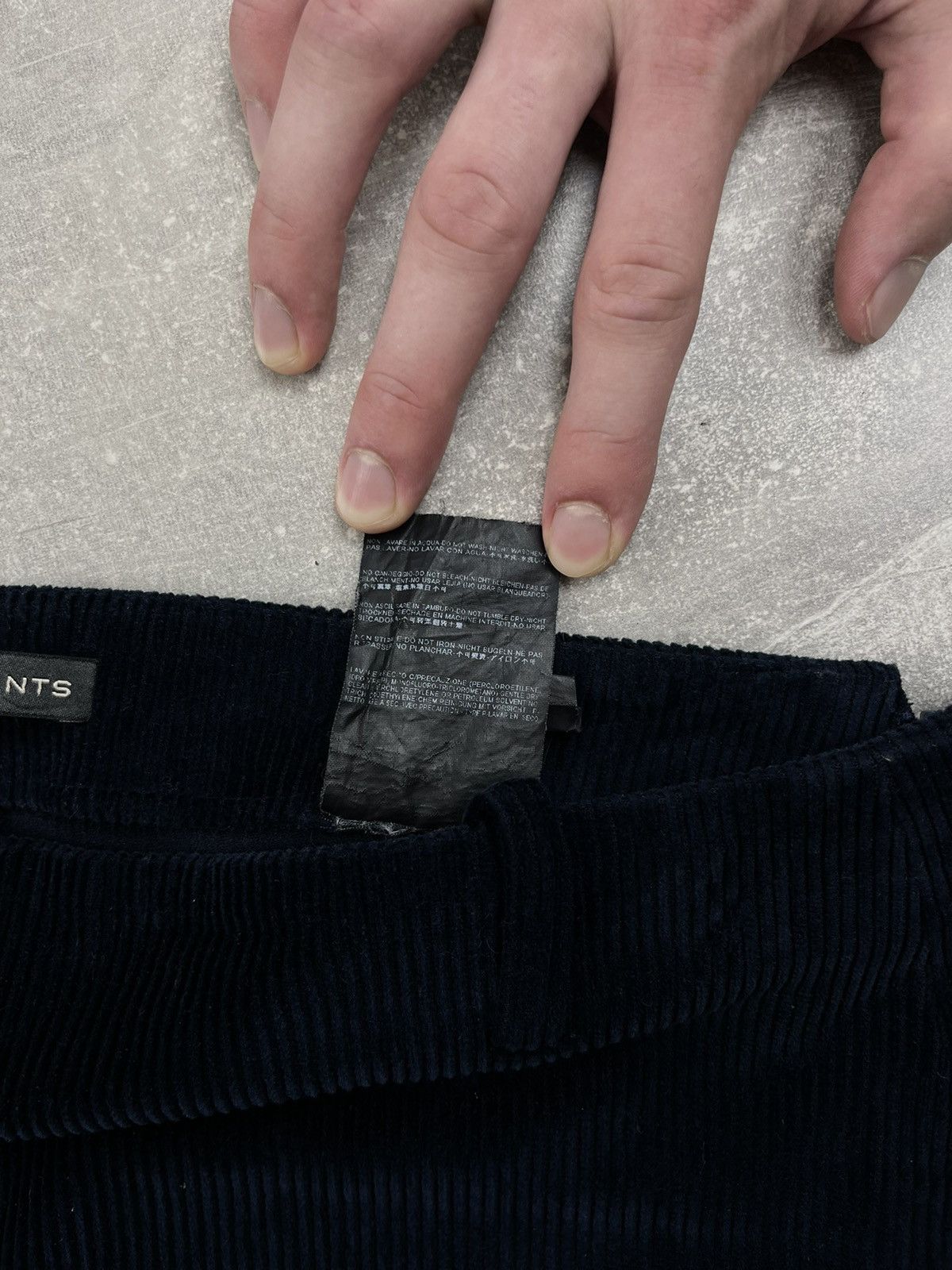 Balenciaga Balenciaga Corduroy Pants Navy Blue Slim Fit Trousers Size 27" / US 4 / IT 40 - 16 Thumbnail