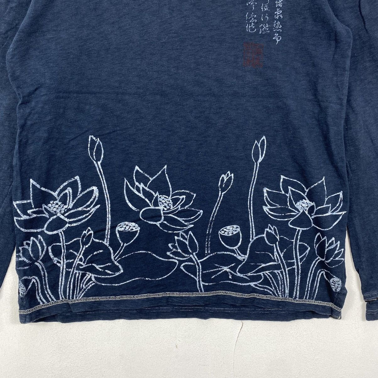Japanese Brand Spiff Japan Lotus Indigo Long Sleeve Shirt L Vintage Style Size US L / EU 52-54 / 3 - 5 Thumbnail