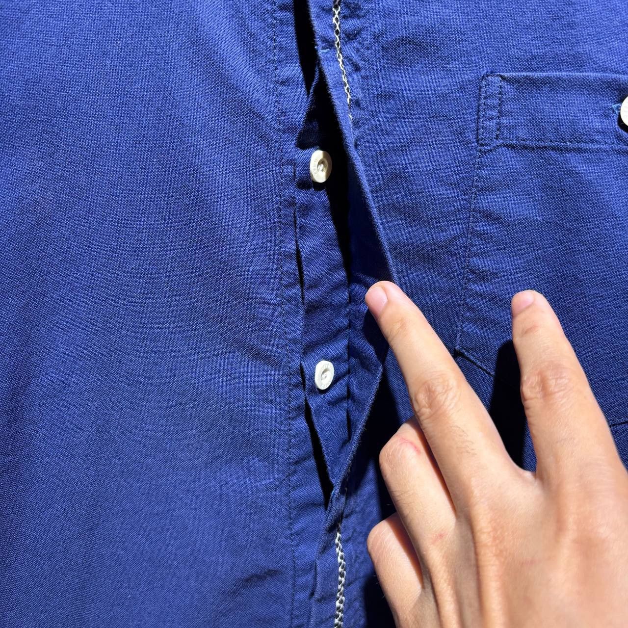 PPFM PPFM Peyton Place Homme Navy Blue Checkered Line Shirt Size US M / EU 48-50 / 2 - 7 Thumbnail