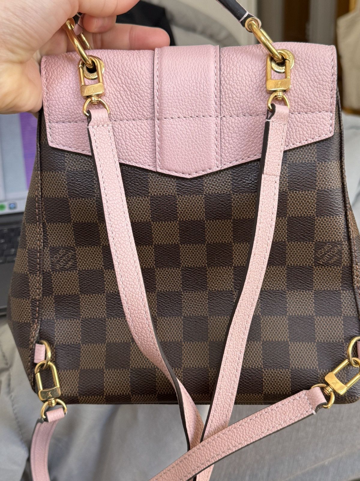 Louis Vuitton Louis Vuitton Damier Ebene Clapton Backpack Size ONE SIZE - 7 Thumbnail