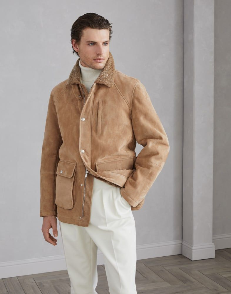 Brunello Cucinelli o1w1db10825 Fur Jacket in Brown Size US S / EU 44-46 / 1 - 1 Thumbnail