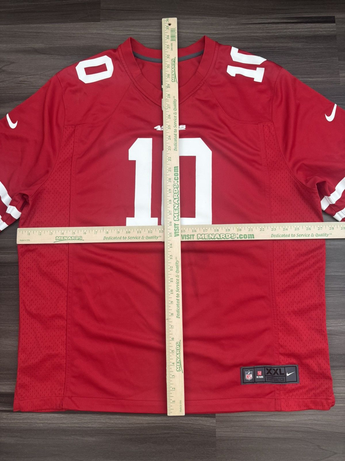Nike San Francisco 49ers Jimmy Garoppolo #10 NFL On Field Jersey Size US XXL / EU 58 / 5 - 6 Thumbnail