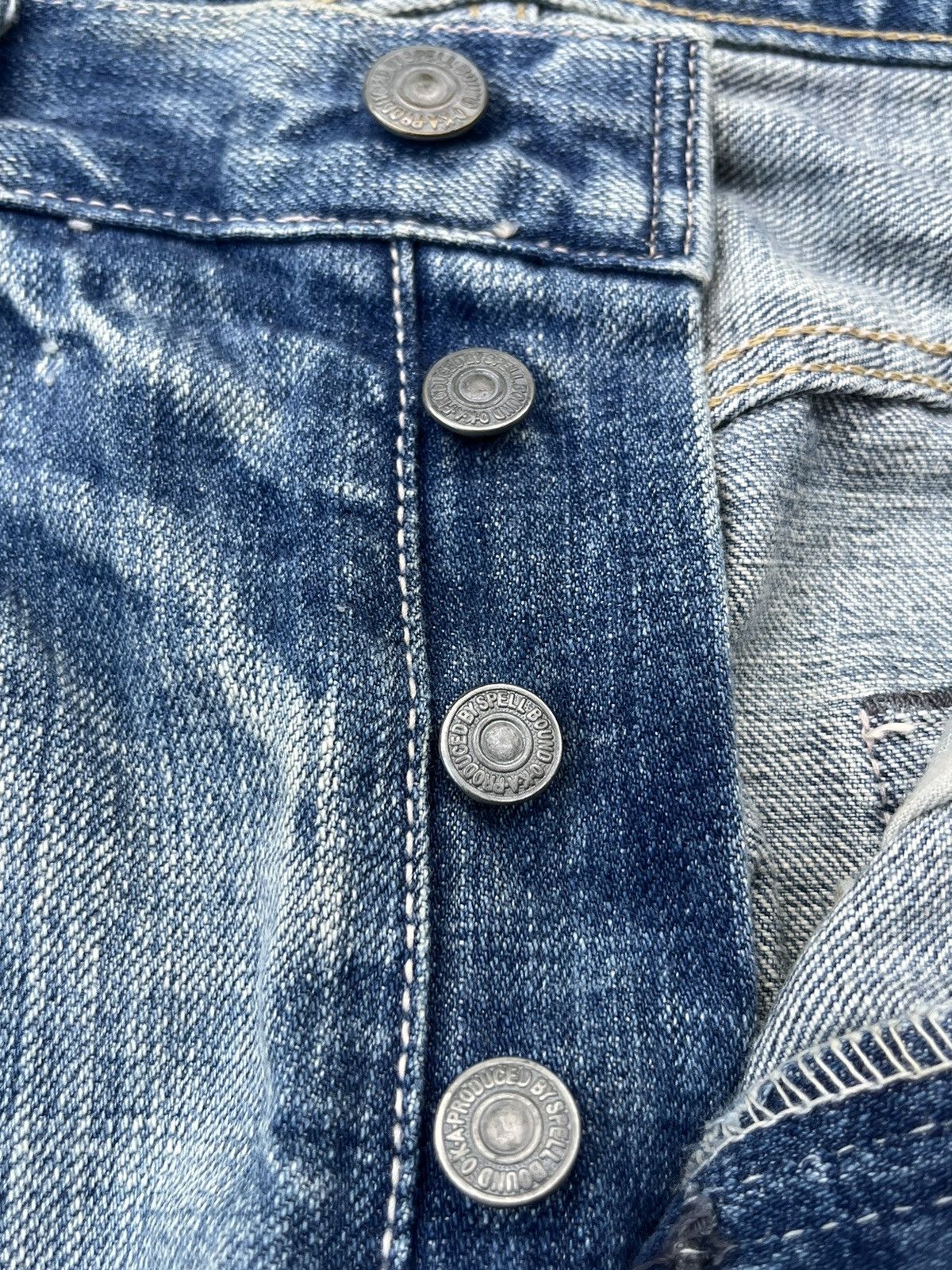 Eternal × Japanese Brand × Spellbound Vintage Japanese Brand Spellbound Light Blue Buttonfly Jeans Size US 32 / EU 48 - 9 Thumbnail