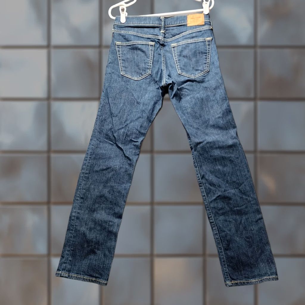 Abercrombie & Fitch Abercrombie & Fitch Jeans Mens 29x29 Blue Skinny Stretch Tagged 30x30 Denim Cotton Blend 5-Pocket Zip Closure Mens Jeans Size US 29 - 1 Thumbnail