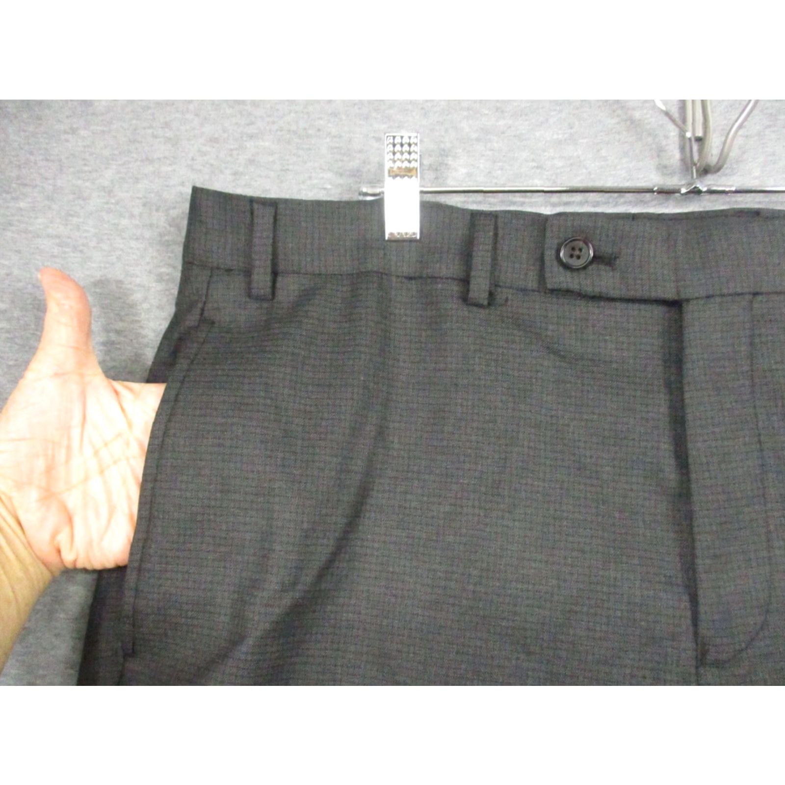 Ralph Lauren Lauren Ralph Lauren Dress Pants Men 36x30 Gray Plaid Stretch EUC Dress Pants Size US 36 / EU 52 - 2 Thumbnail