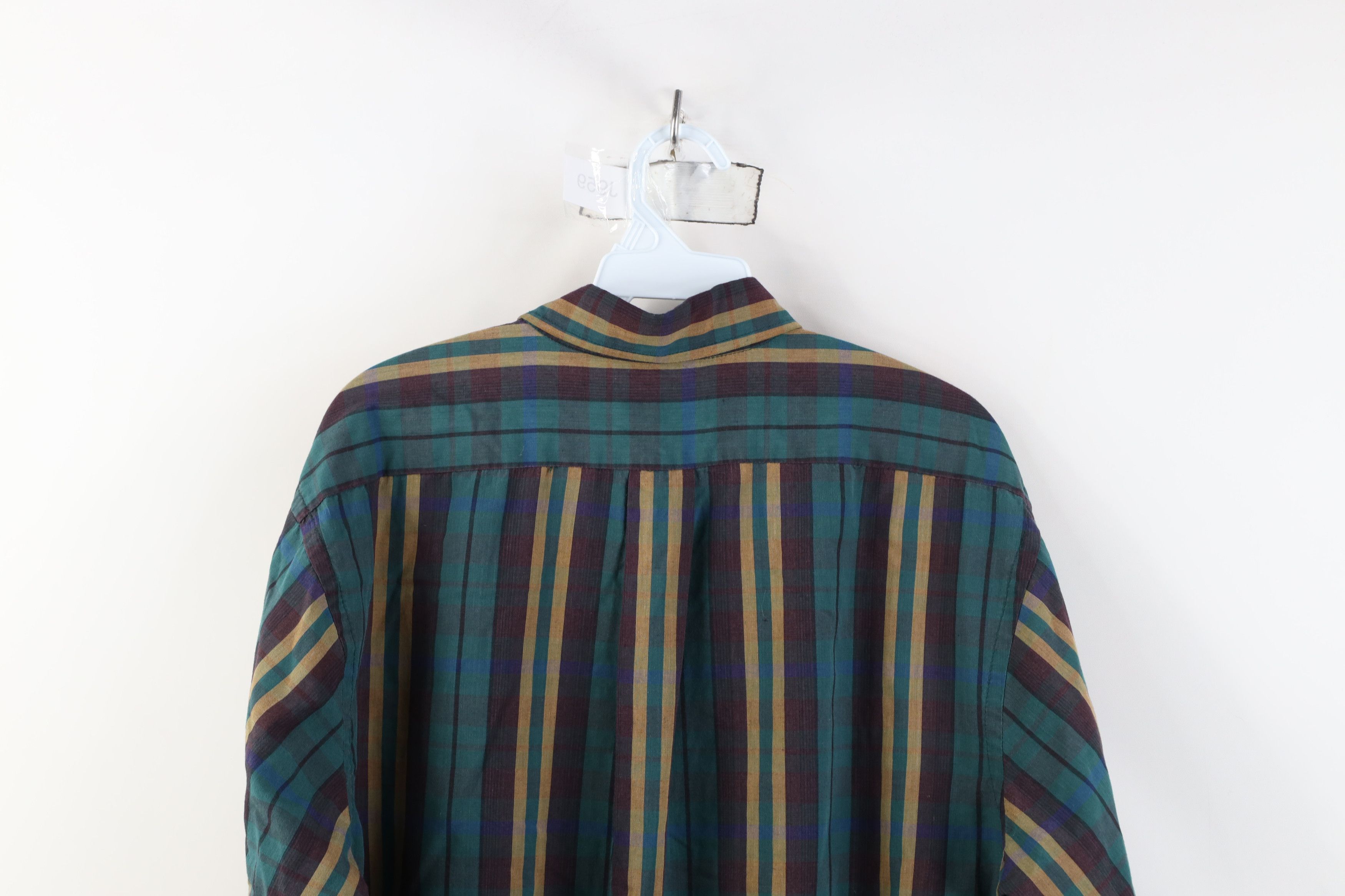 Vintage Vintage 80s 90s Streetwear Collared Button Down Shirt Plaid Size US L / EU 52-54 / 3 - 9 Thumbnail