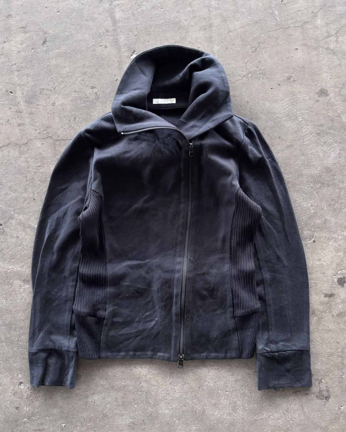 If Six Was Nine Cosa-Nostra Assymetrical Long Neck Double Zip Up Size US M / EU 48-50 / 2 - 2 Thumbnail
