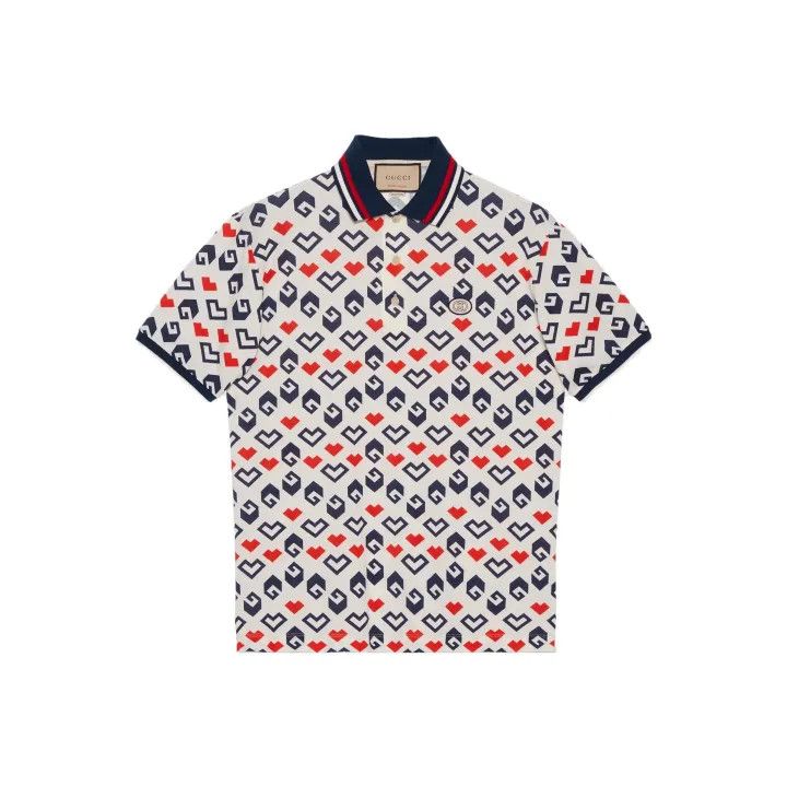 Gucci Gucci Colorful Pattern Short Sleeve Polo Shirt Size US XL / EU 56 / 4 - 1 Thumbnail