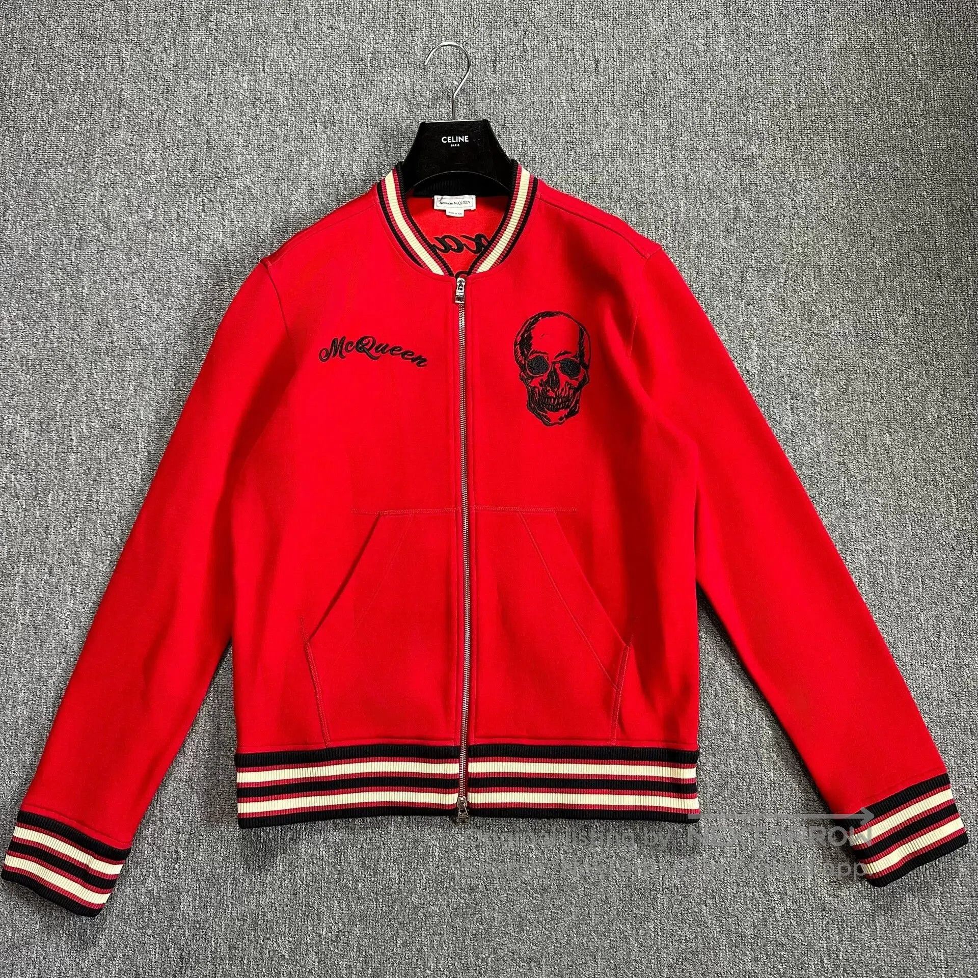 Alexander McQueen Alexander McQueen Red Skull Letter Baseball Jacket. Size US XL / EU 56 / 4 - 1 Thumbnail