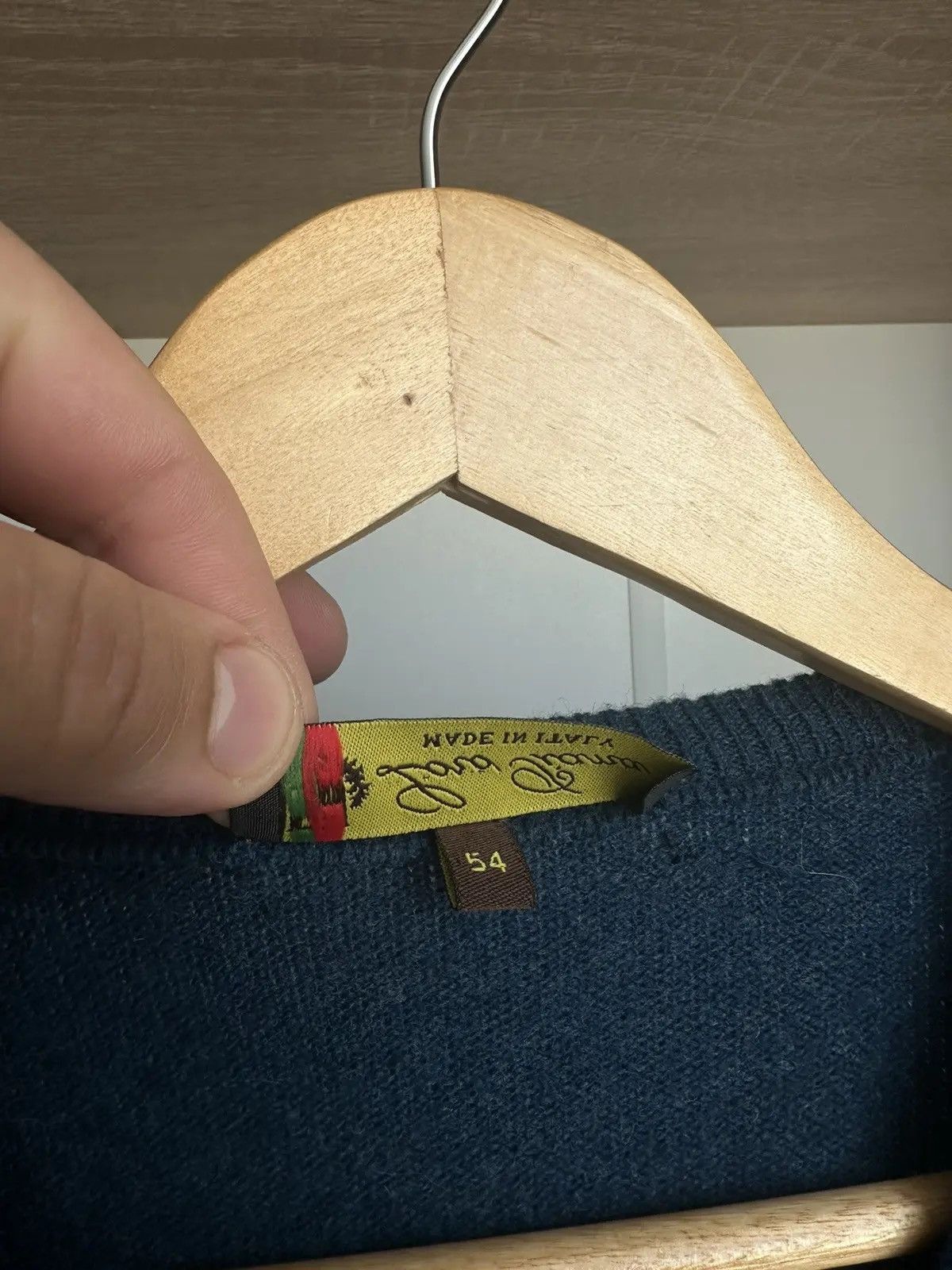 Loro Piana × Vintage Vintage Loro Piana Woll Blue Sweater Size US M / EU 48-50 / 2 - 9 Thumbnail