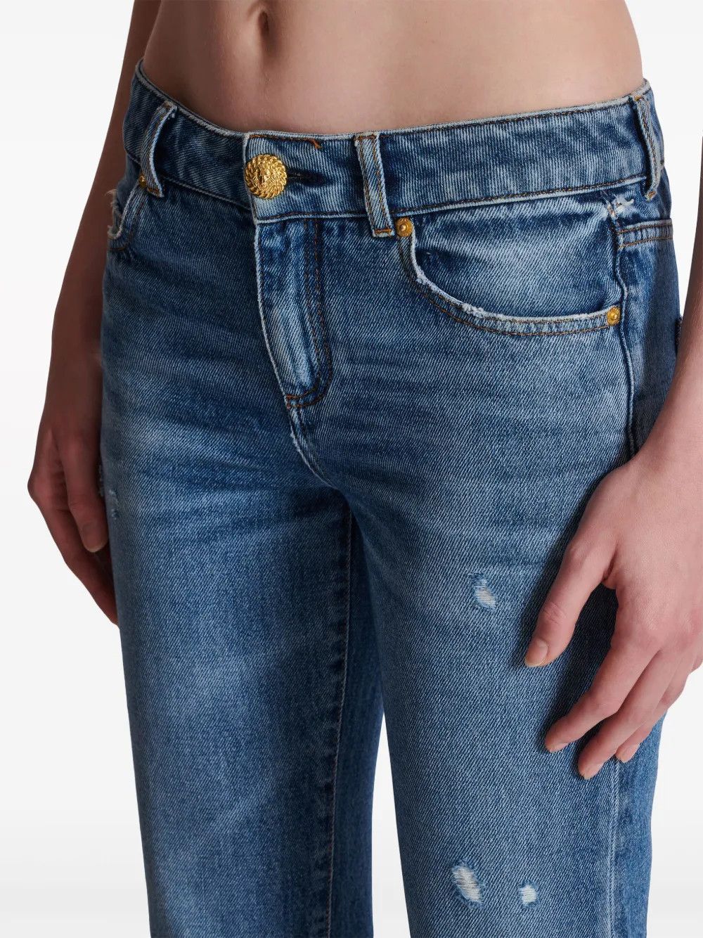 Balmain o1y0625 Denim Pant in Blue Size 30" / US 8 / IT 44 - 2 Thumbnail
