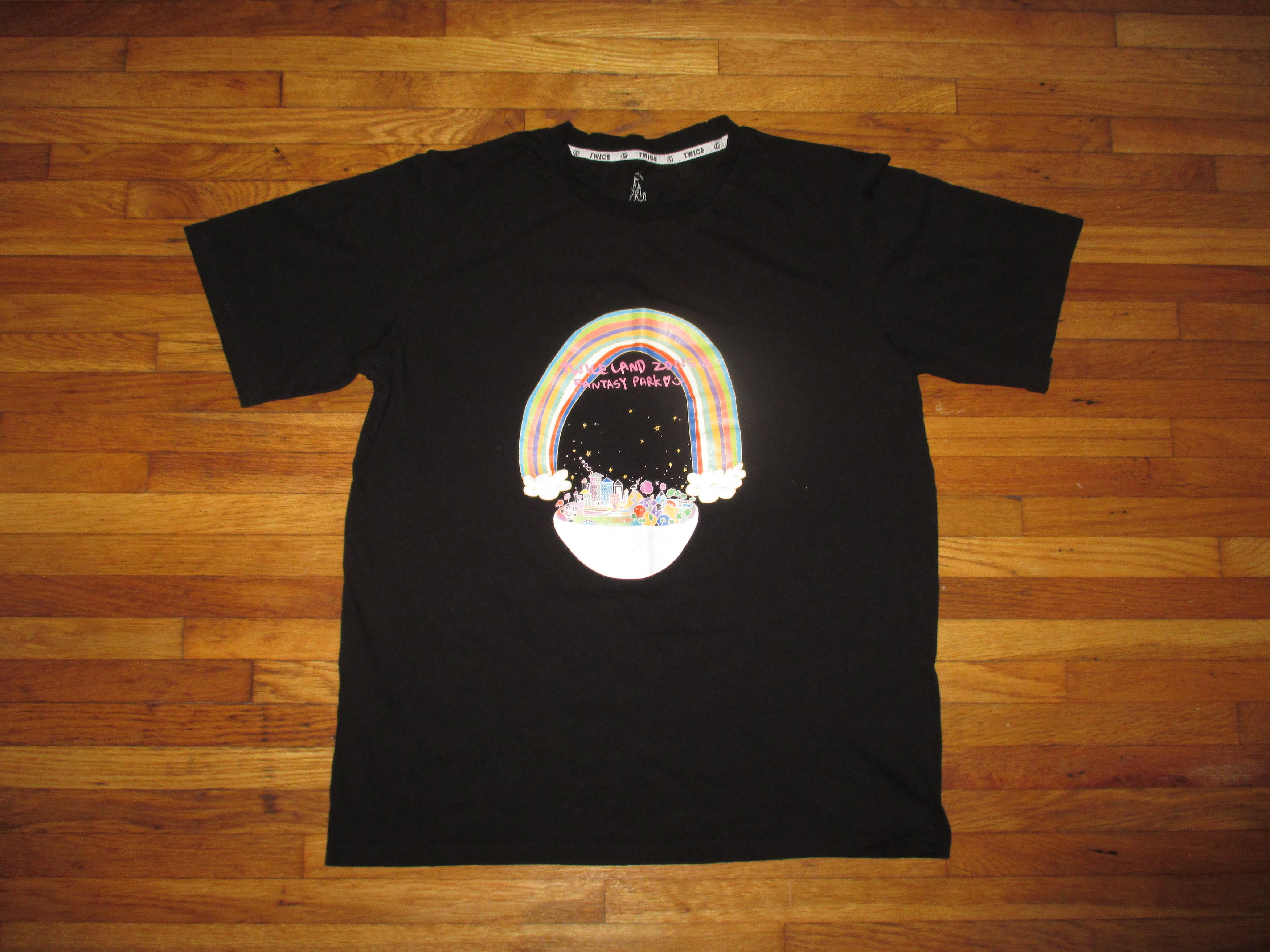 image of Gildan Set Of 2 Twice Twiceland Lights K-Pop Tour T Shirts in Black, Women's (Size Medium)