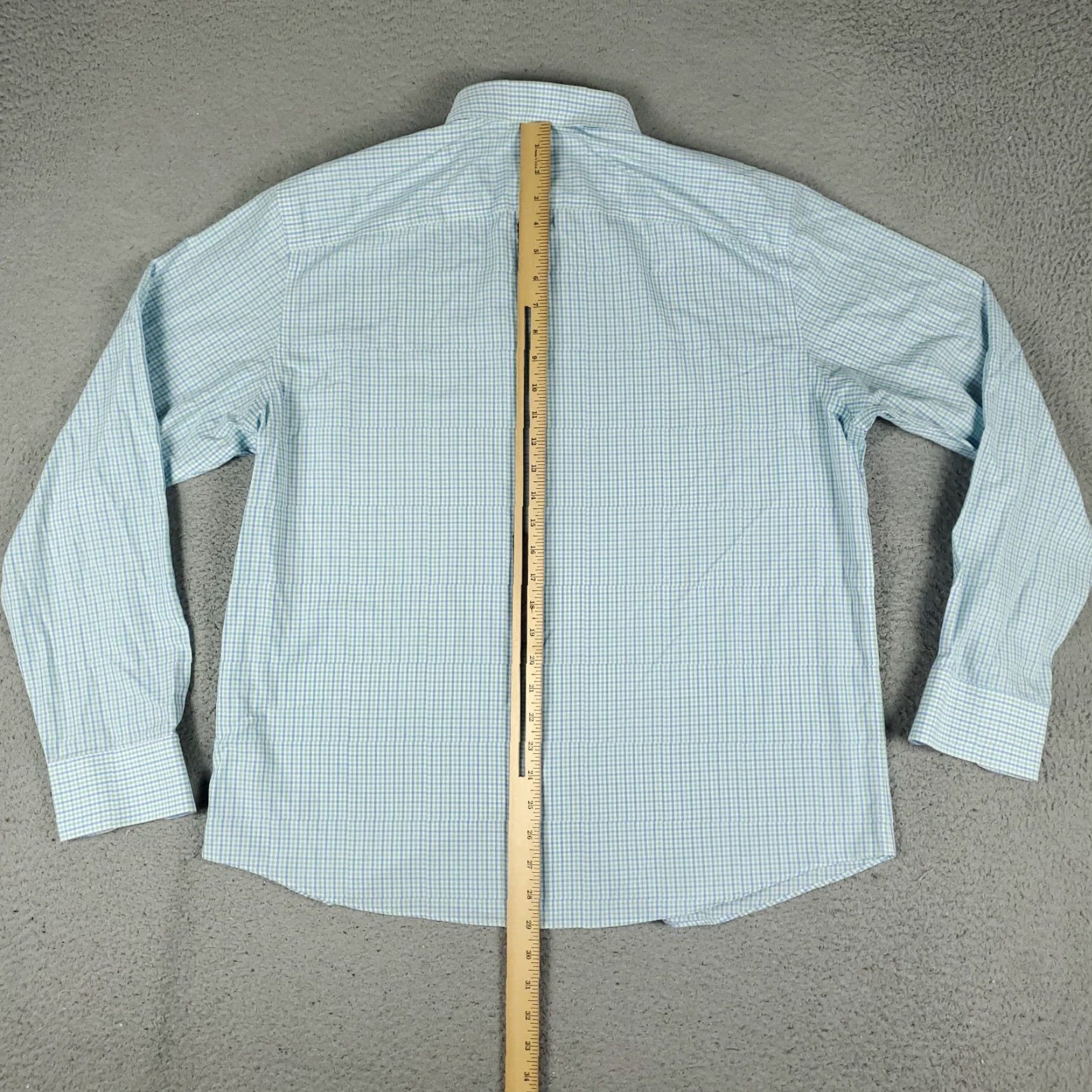 UNTUCKit UNTUCKit Button-Up Shirt Mens XL Green Blue Check Long Sleeve Casual Modern Preppy Size US XL / EU 56 / 4 - 3 Thumbnail