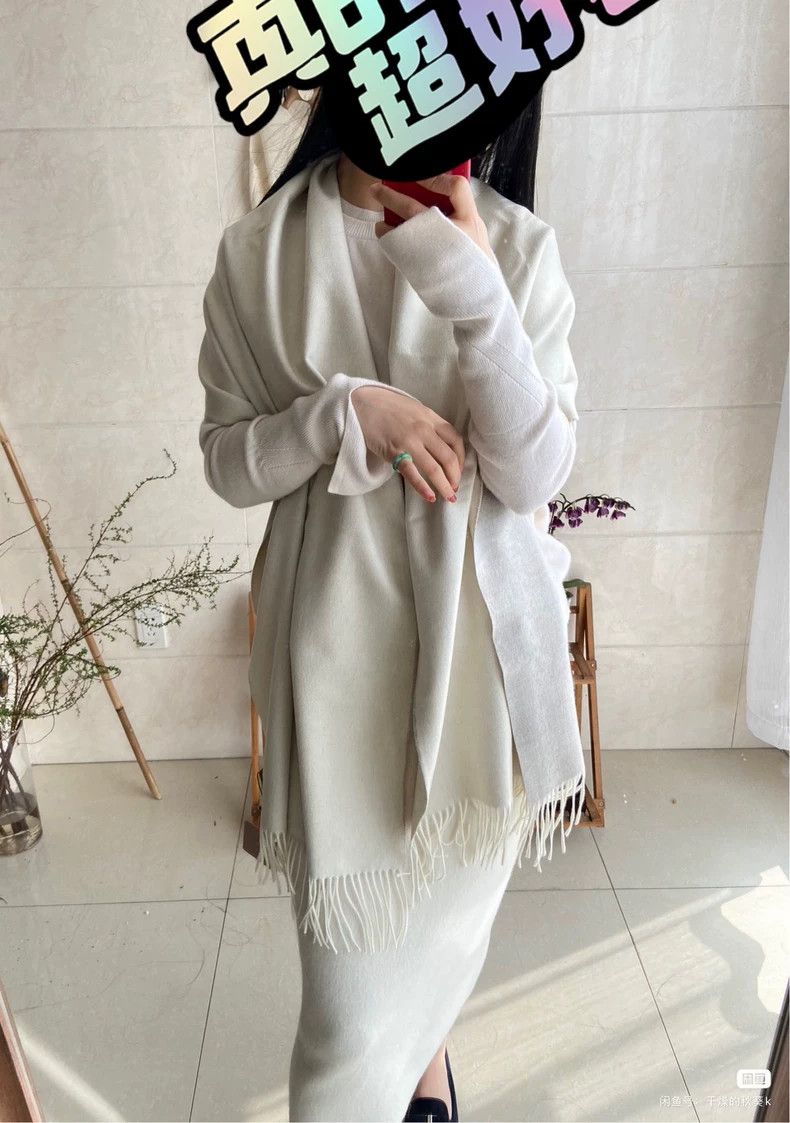 Loro Piana LORO PIANA 100%babycashmere scarf Size ONE SIZE - 3 Thumbnail