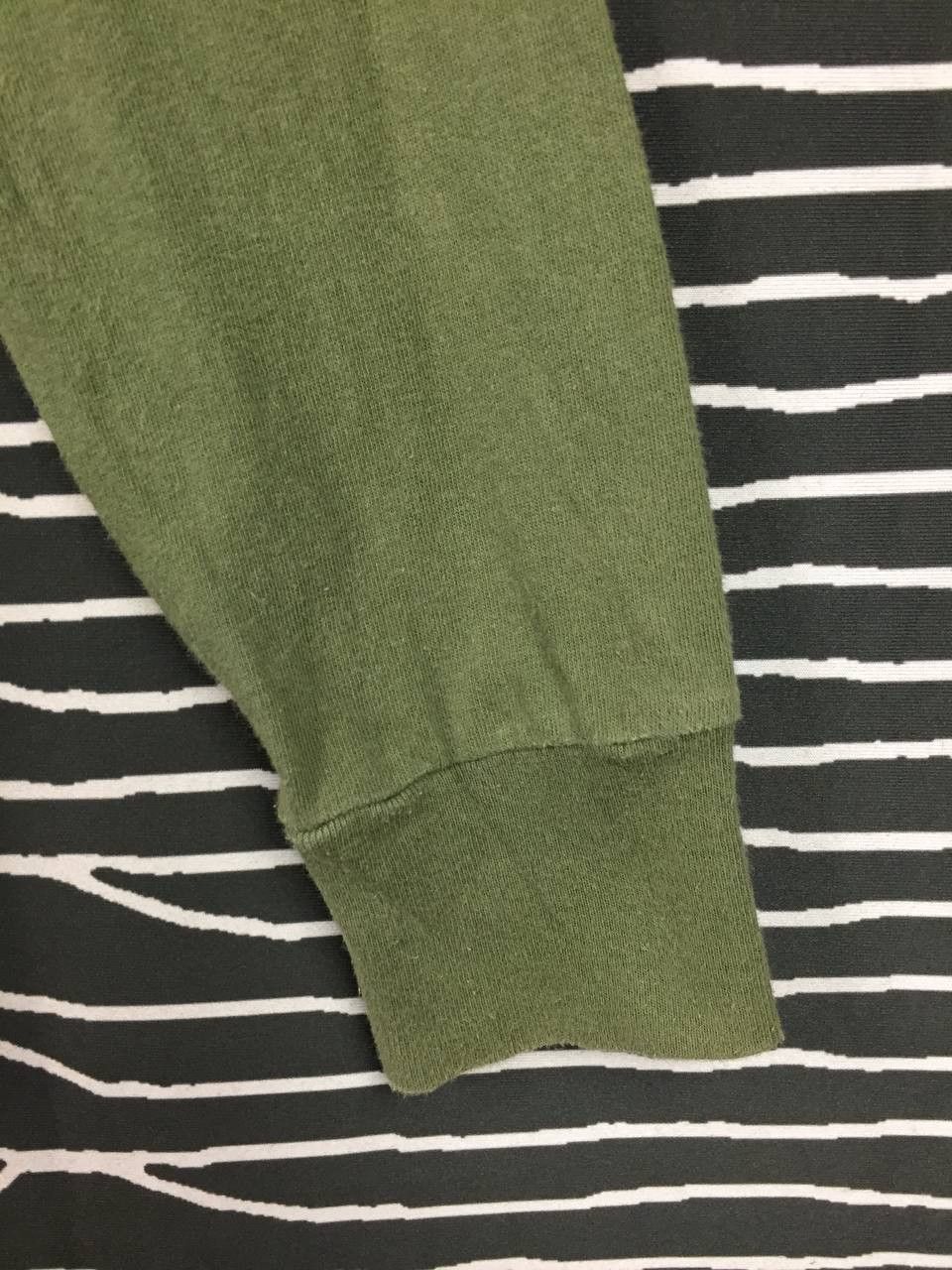 Vintage Vtg Healthknit Olive Green Workwear Style Long Sleeve Tee Size US M / EU 48-50 / 2 - 8 Thumbnail