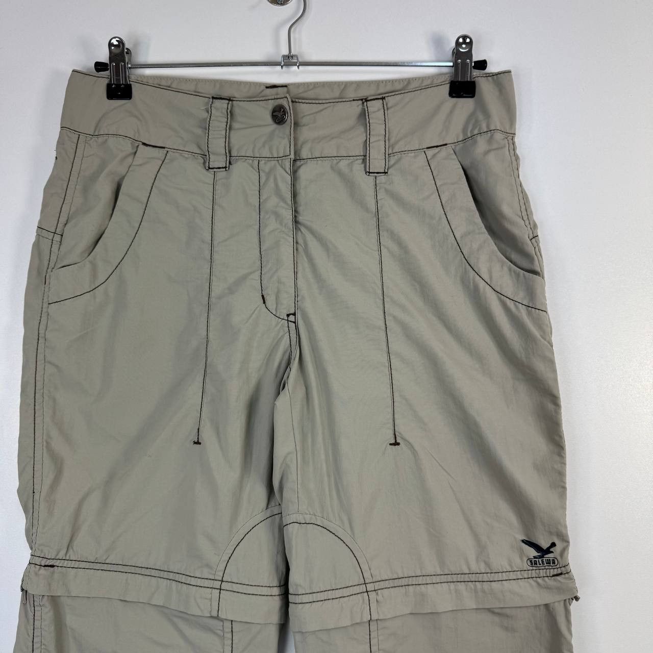 SALEWA Salewa Convertible Hiking Pants Beige Women’s UK10 / M Size 32" / US 10 / IT 46 - 2 Thumbnail