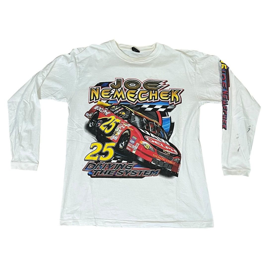 NASCAR VINTAGE NASCAR Joe Nemechek Long Sleeve T Shirt Size US L / EU 52-54 / 3 - 1 Thumbnail