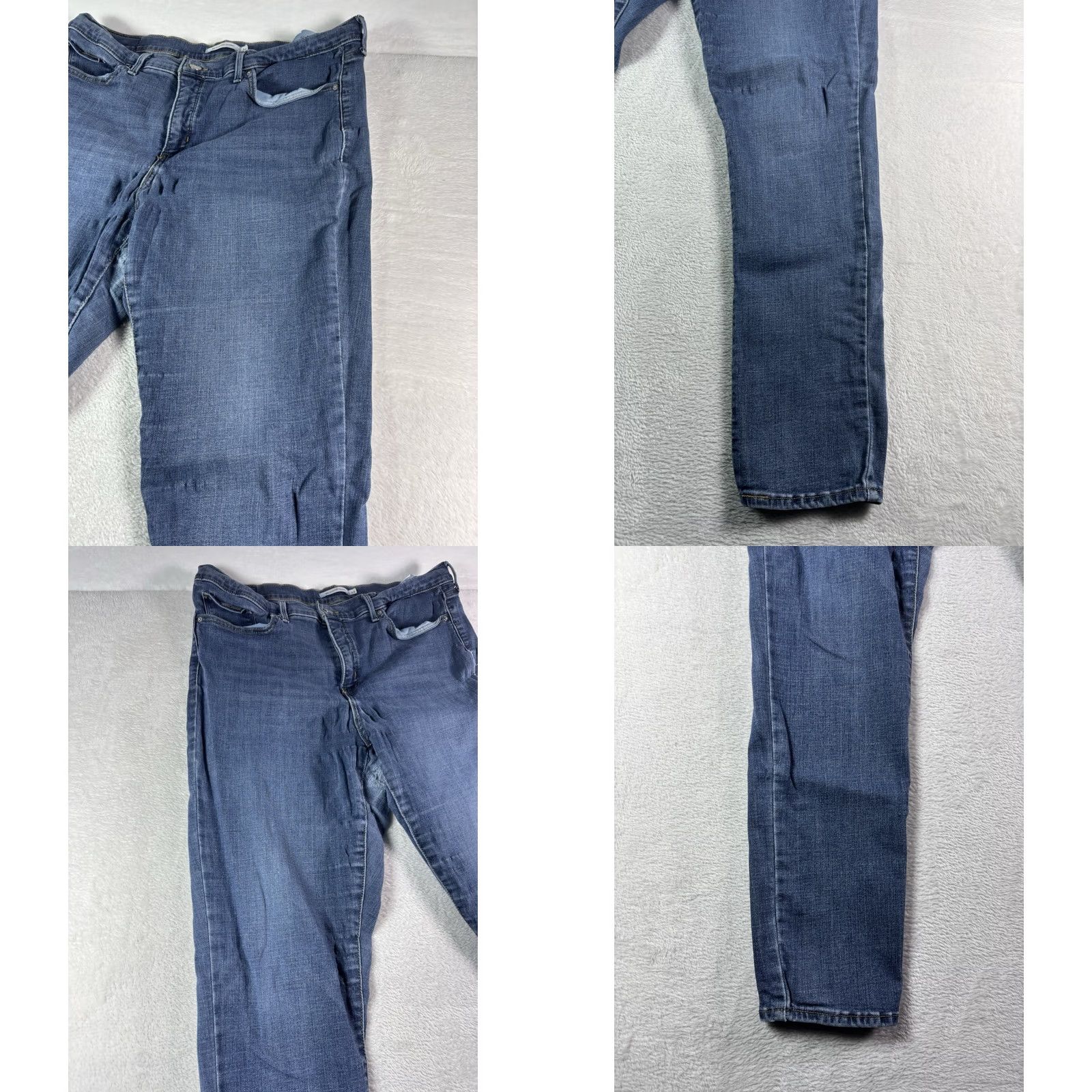 Levi's Levi's 311 Shaping Skinny Jeans Women Dark Wash Distressed 34x32 Denim 5-Pocket Logo Zipper Button Size 24" / US 00 / IT 34 - 10 Thumbnail