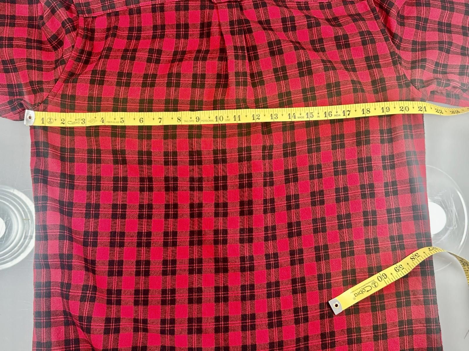 Chaps Chaps Men's Small Red Brushed Flanned Button Down Shirt Size US S / EU 44-46 / 1 - 6 Thumbnail