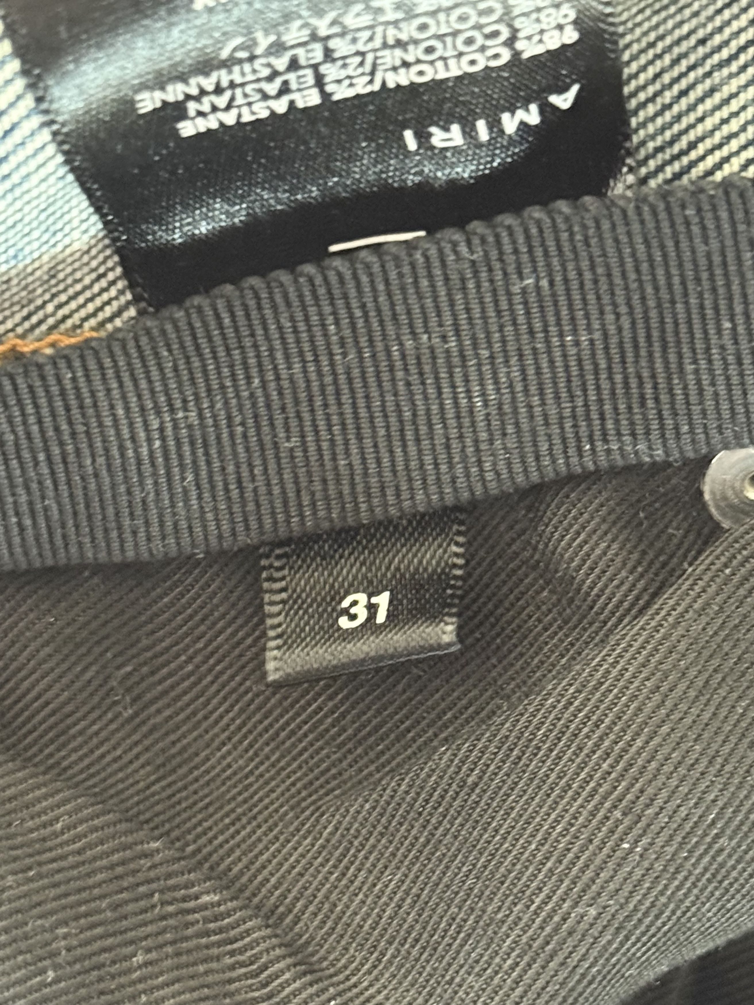 Amiri Amiri Indigo & Blue Patch MX1 Jeans Size US 31 - 5 Thumbnail