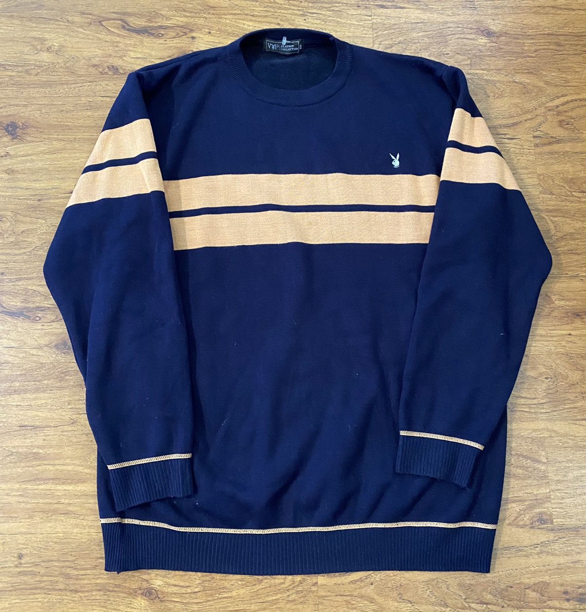 PLAYBOY VIP COLLECTION Blue Sweatshirt Pullover L PLAYA