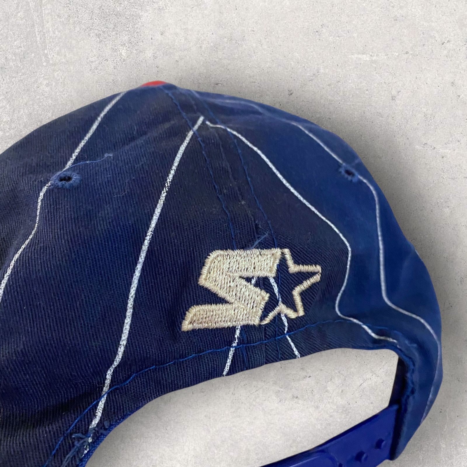 NFL × Starter × Vintage Rare Starter New York Giants Pinstripe Snapback Hat Cap Size ONE SIZE - 4 Thumbnail