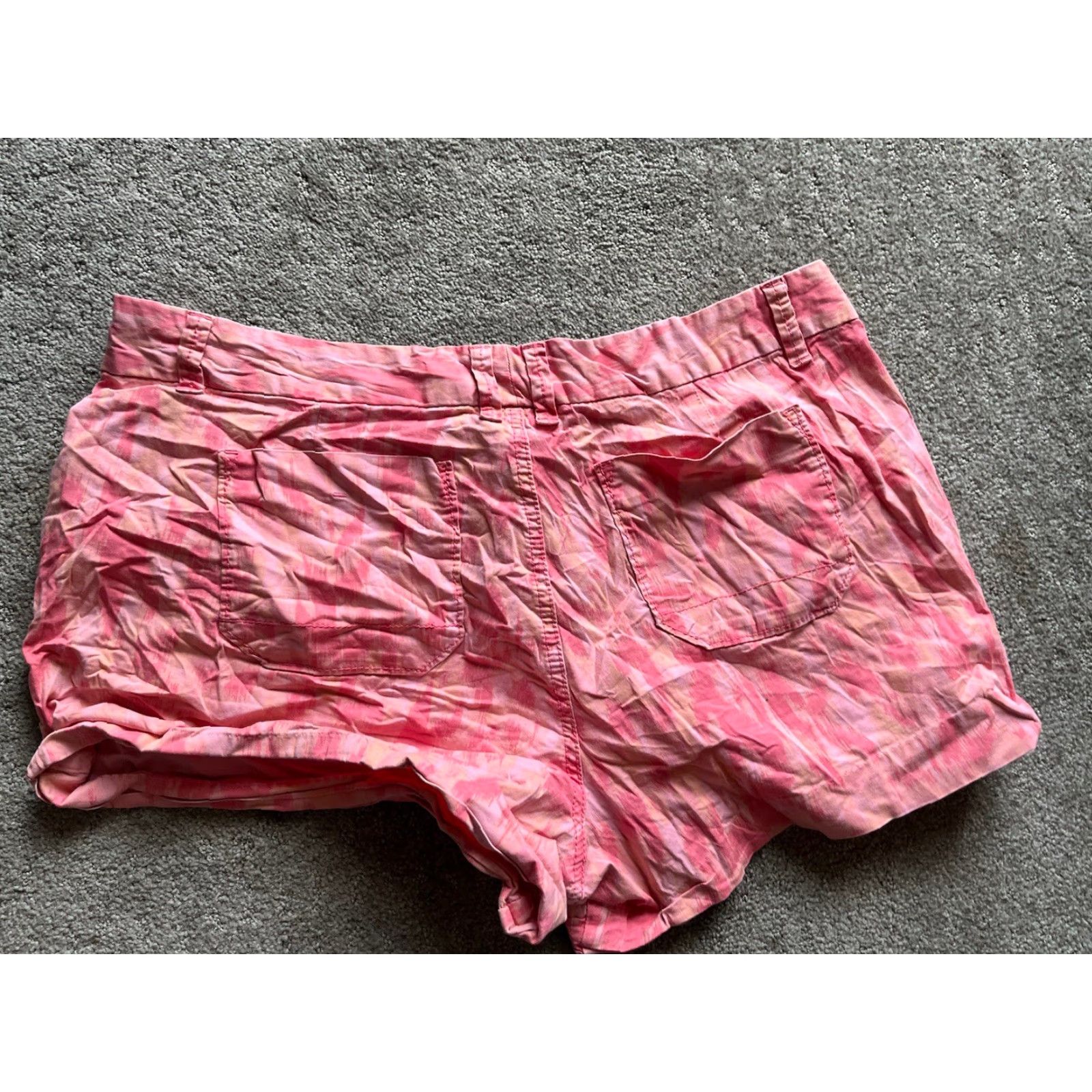 Calvin Klein Calvin Klein Chino Shorts 4 Pocket Women Size 16 Coral Pink Casual Size 38" / US 16 / IT 52 - 2 Thumbnail