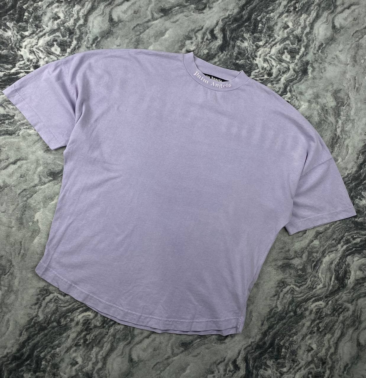Palm Angels Palm Angels Lilac Big Logo T Shirt Men Size L Size US L / EU 52-54 / 3 - 5 Thumbnail