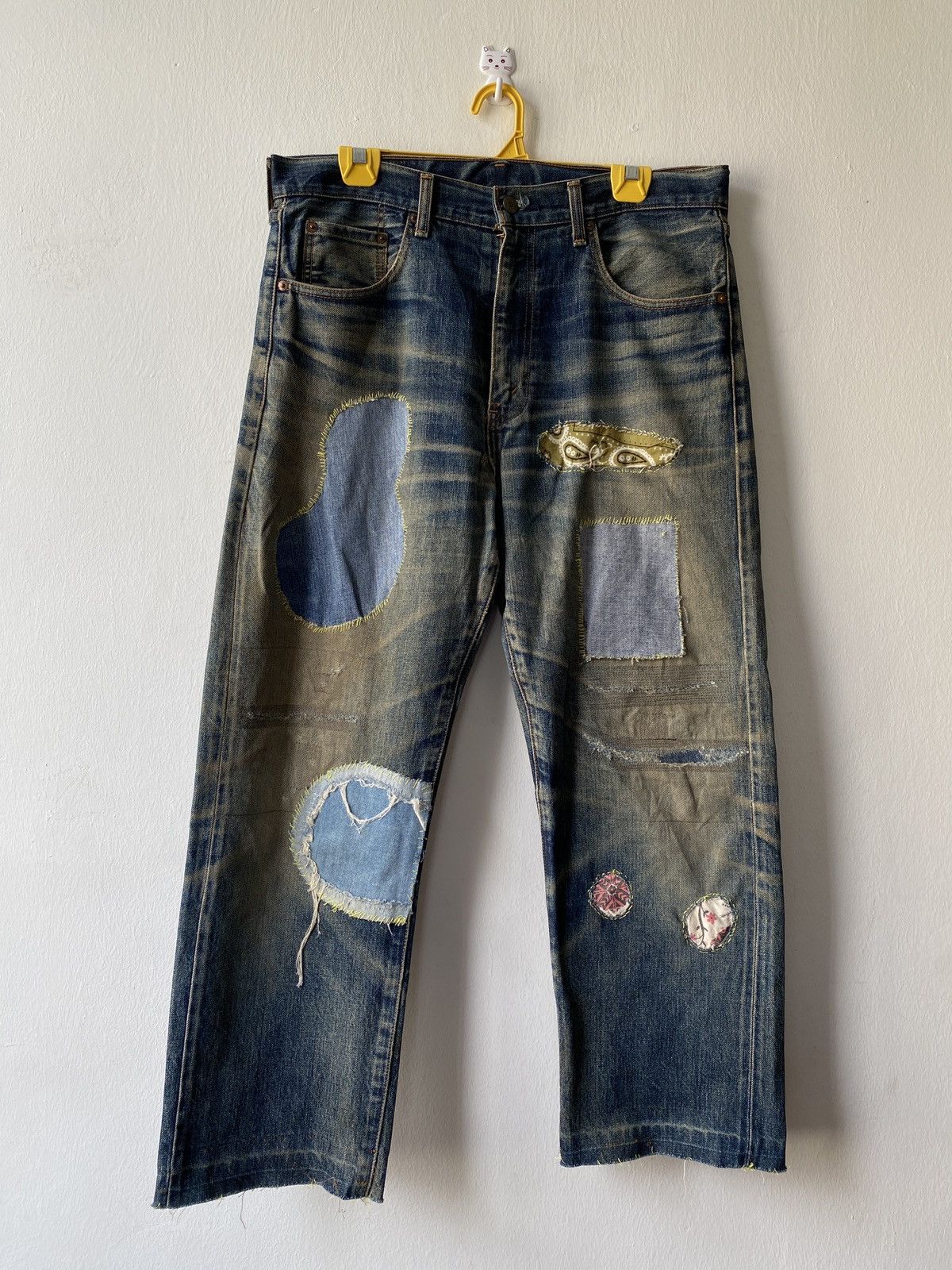Levi's Vintage Levi’s 502XX Selvedge Rusty Distressed Denim Size US 33 - 10 Thumbnail