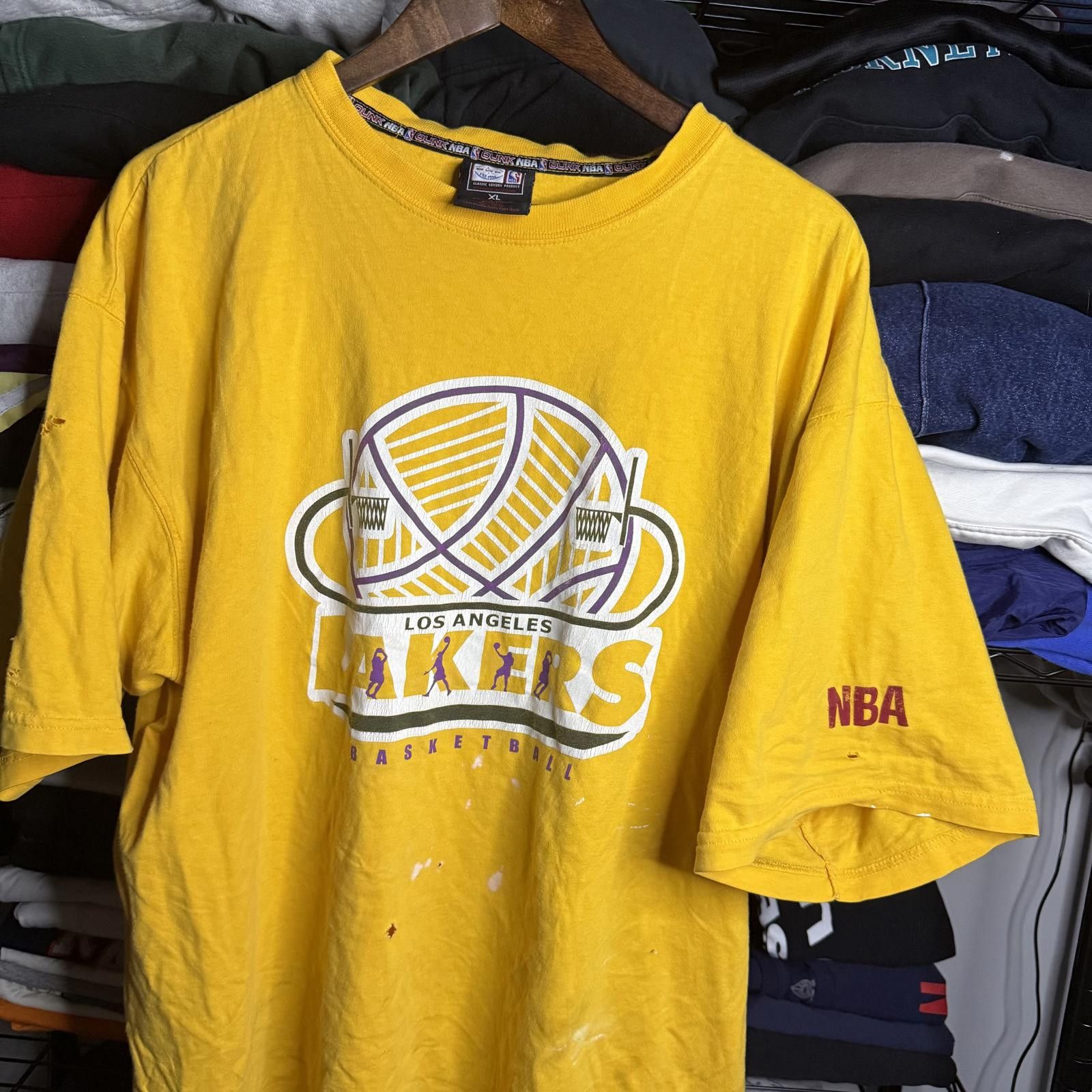 NBA Vintage Los Angeles Lakers NBA T-Shirt Size US XL / EU 56 / 4 - 2 Thumbnail